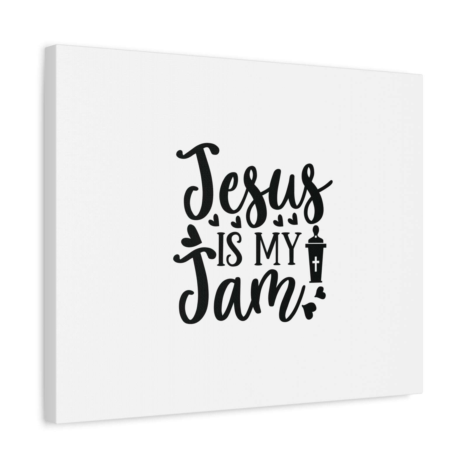 Scripture Canvas Jesus Is My Jam Psalm 23:4 Christian Wall Art Bible Verse Print Ready to Hang-Express Your Love Gifts