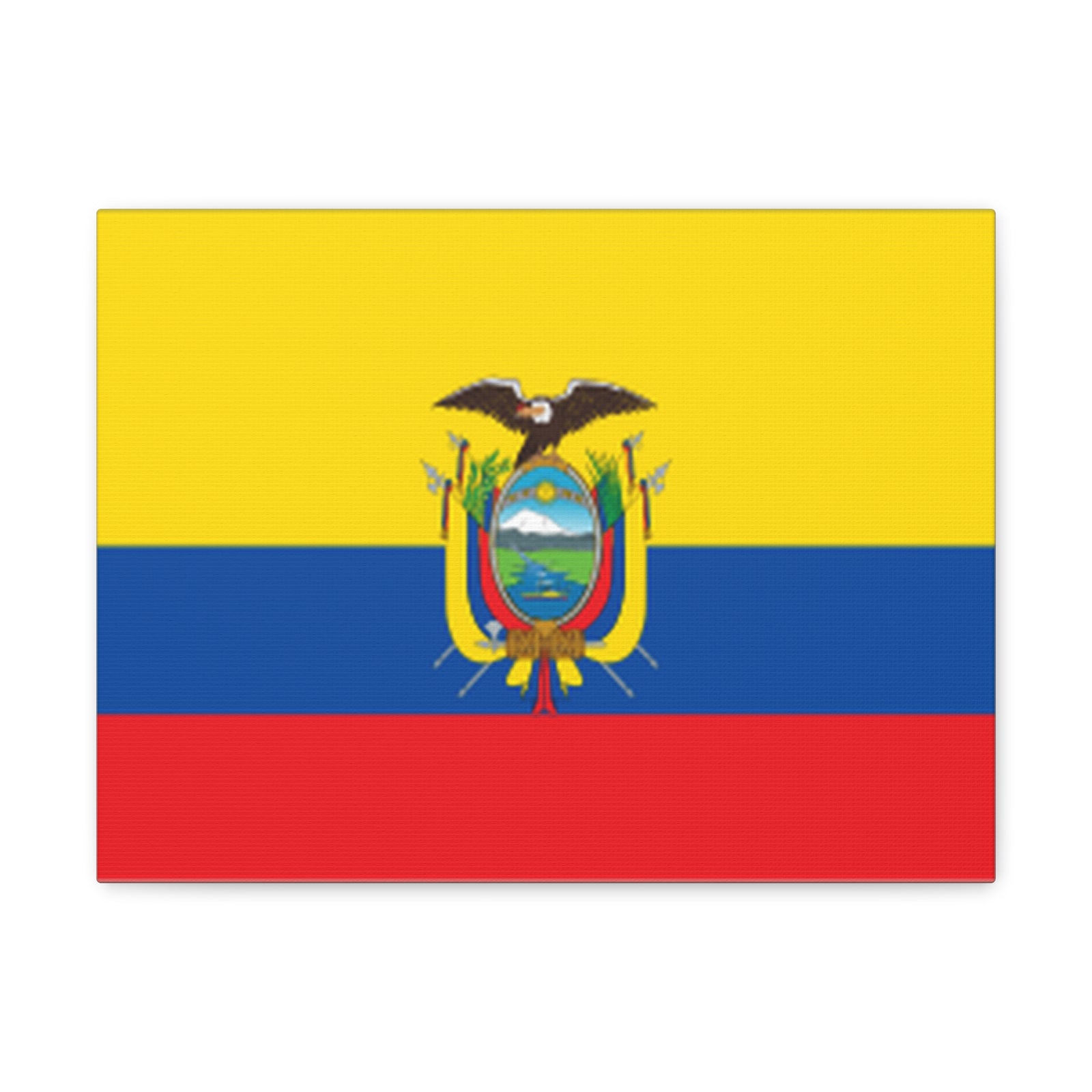 Ecuador Country Flag Canvas Vibrant Wall Art Unframed Home Decor-Express Your Love Gifts