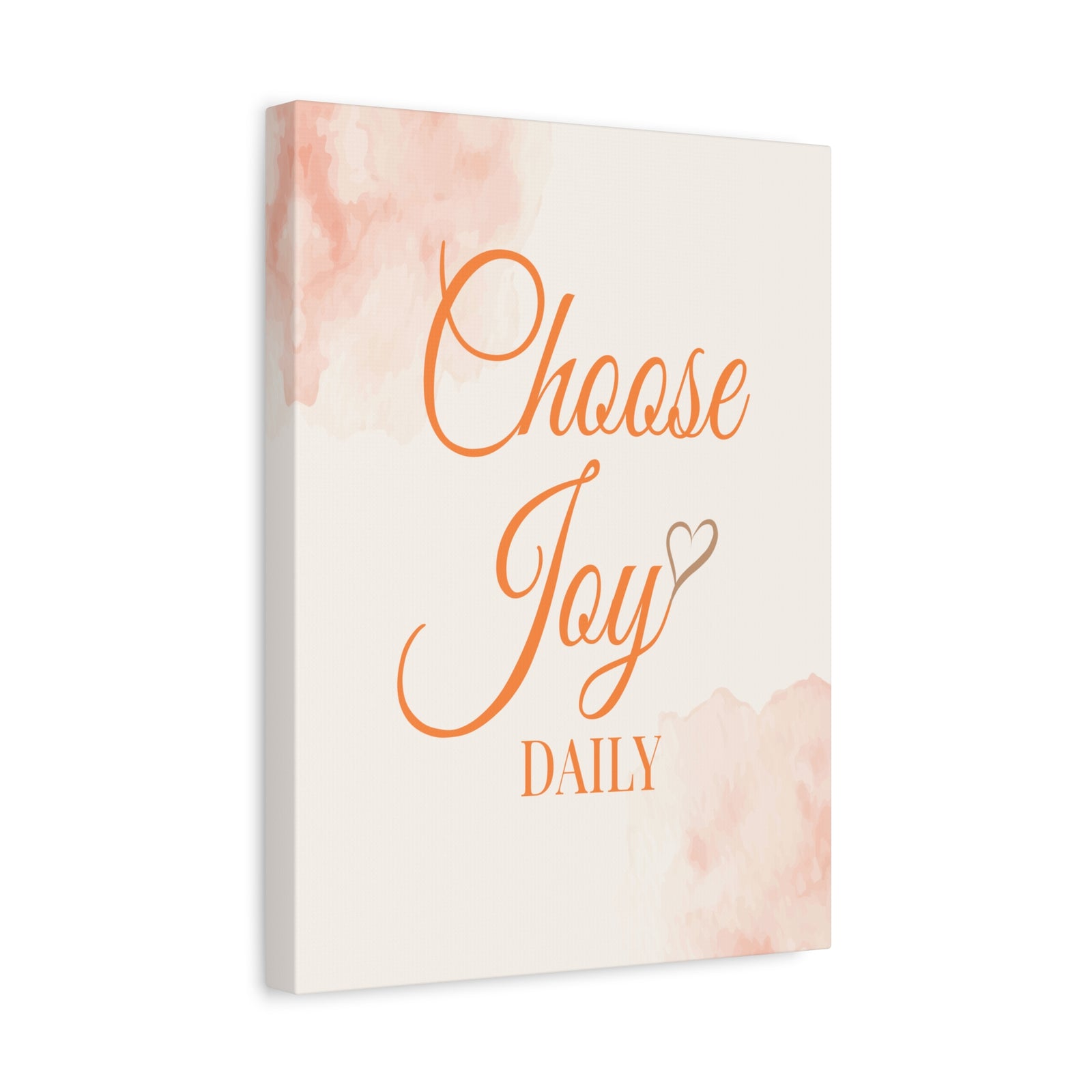 Choose Joy Daily Inspirational Motivational Quote Canvas Wall Art for Home Decor Ready-to-Hang-Express Your Love Gifts