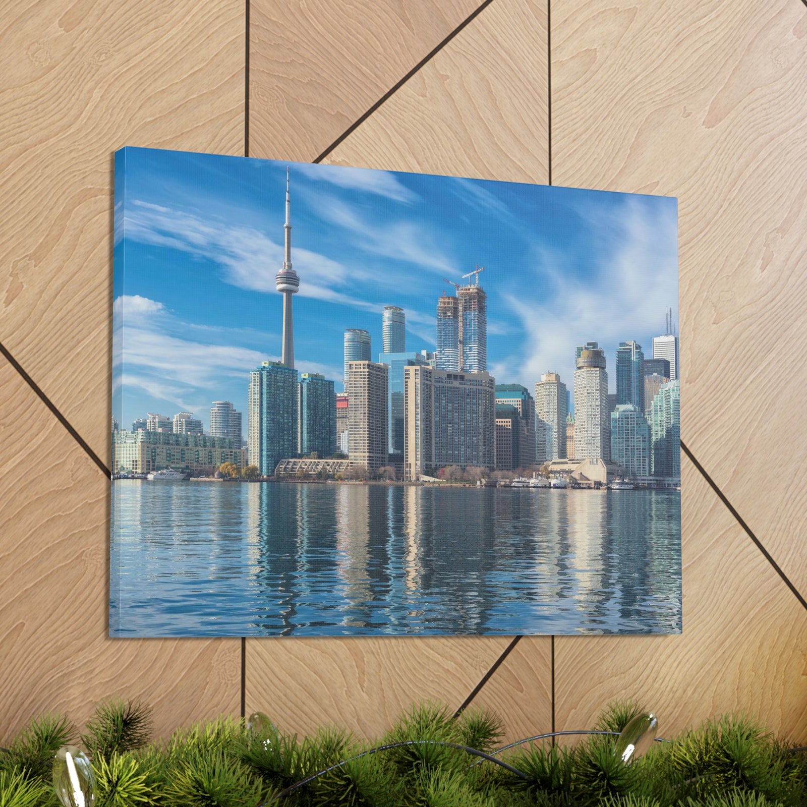 Toronto Daylight Skyline Canvas Artwork High-Quality Breathtaking Stunning Cityscape for Home Decor Ready to Hang-Express Your Love Gifts