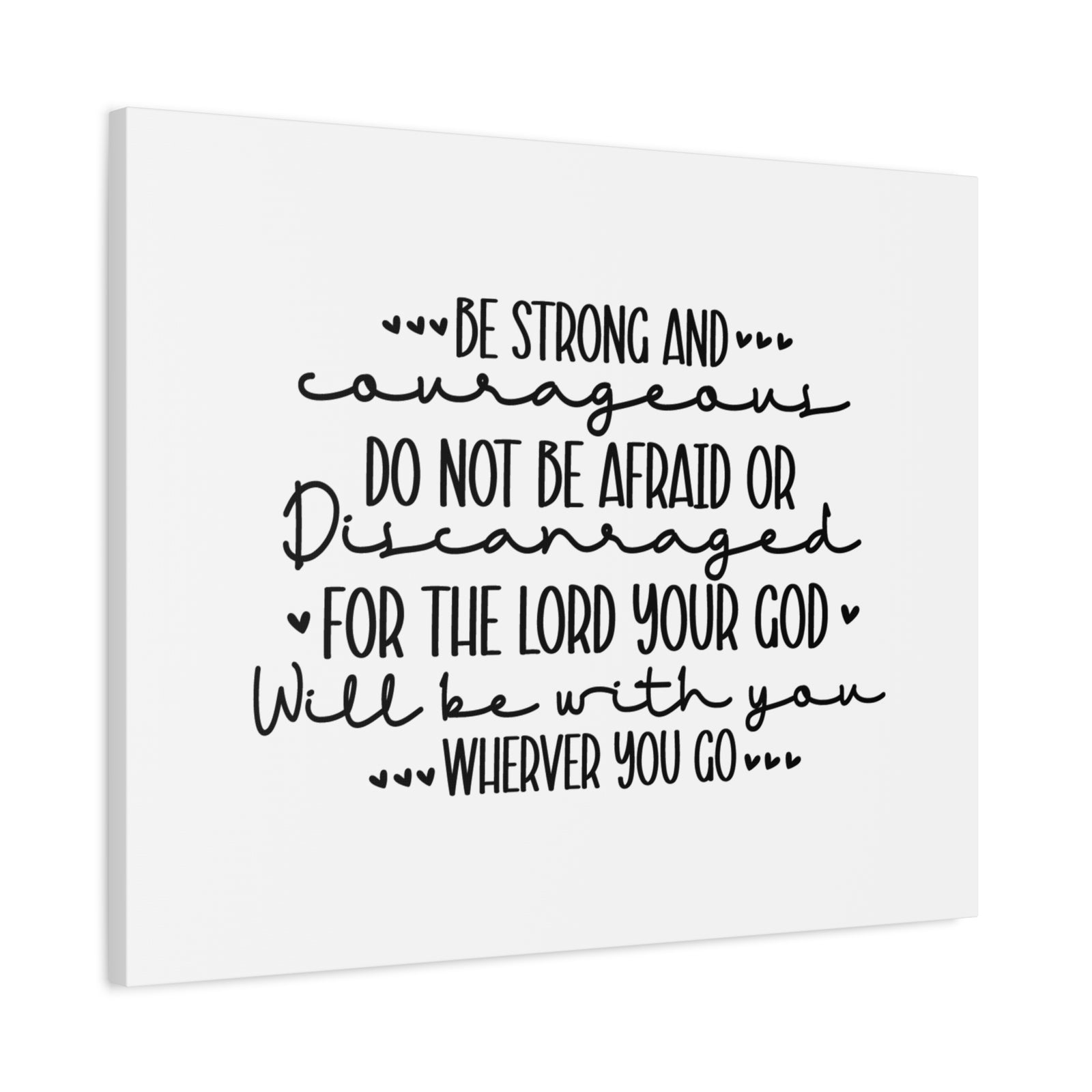 Scripture Canvas The Lord Your God Psalm 119:28 Christian Wall Art Bible Verse Print Ready to Hang-Express Your Love Gifts