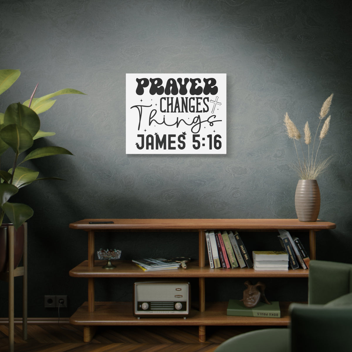 Scripture Walls Prayer Changes Things James 5:16 Bible Verse Canvas Christian Wall Art Ready to Hang Unframed