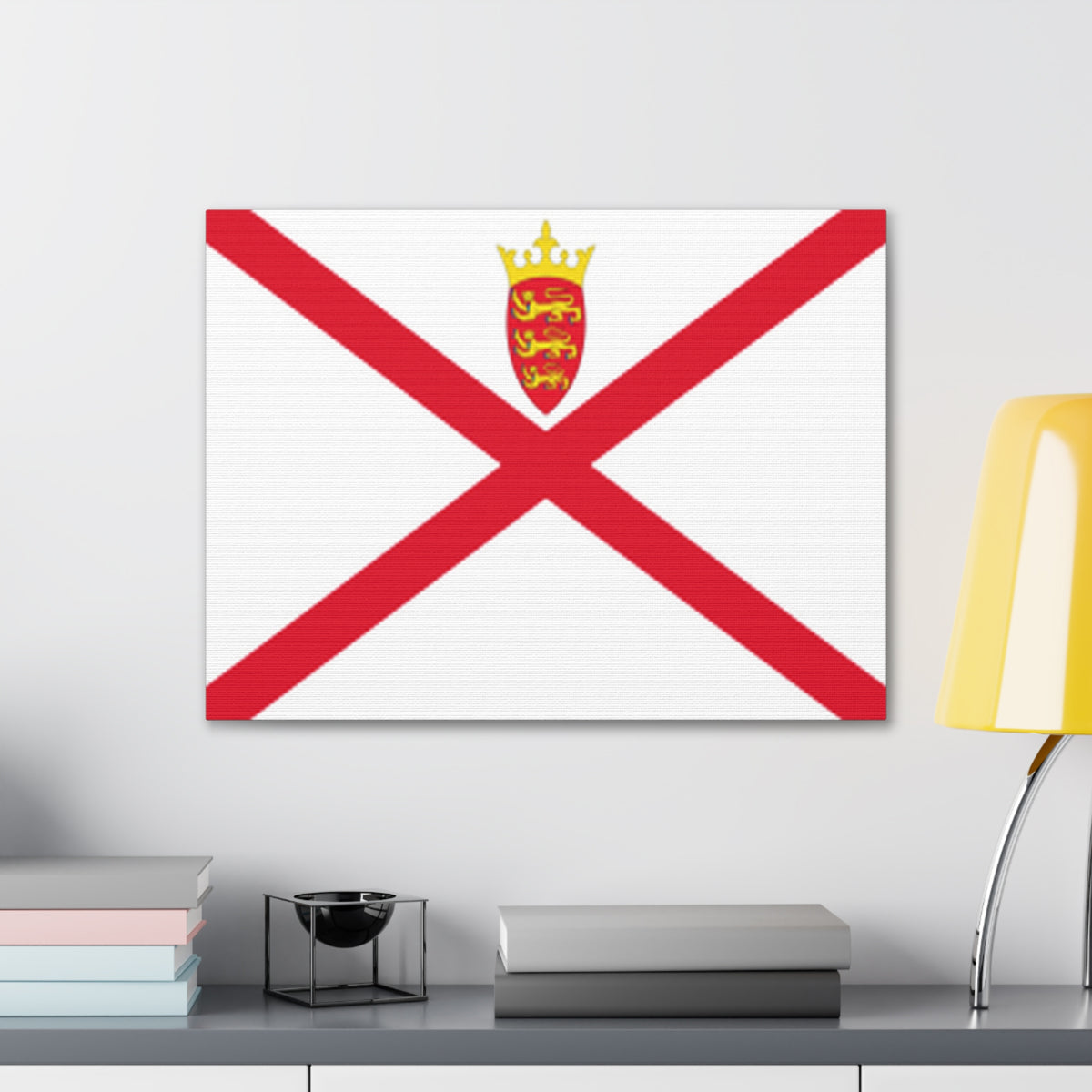 Jersey Country Flag Canvas Vibrant Wall Art Unframed Home Decor-Express Your Love Gifts