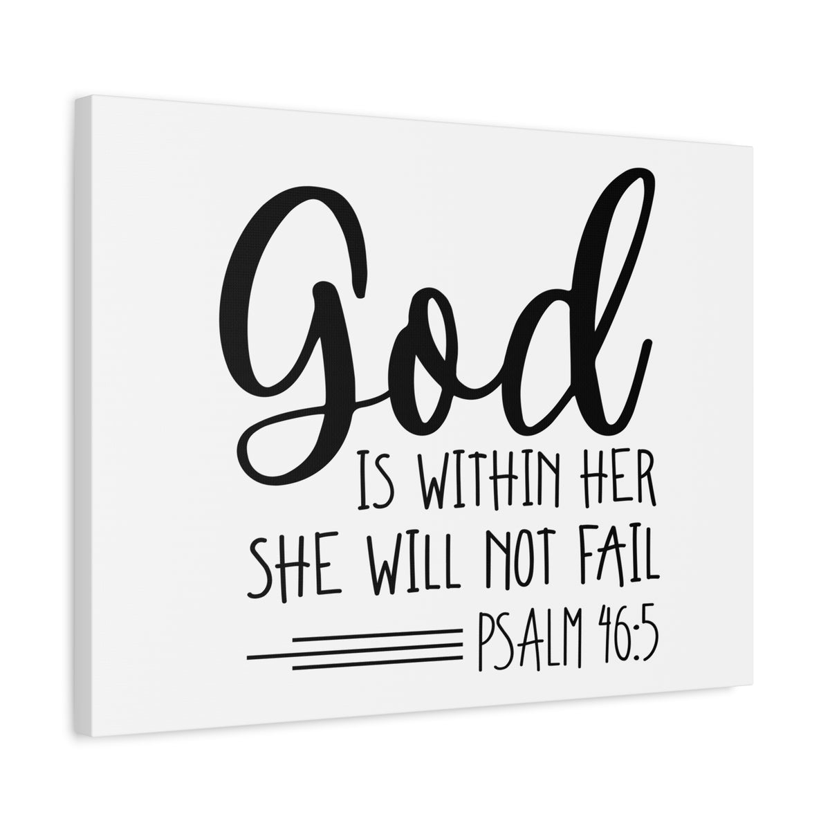 Scripture Walls God Is Within Her Psalm 46:5 Christian Wall Art Bible Verse Print Ready to Hang-Express Your Love Gifts