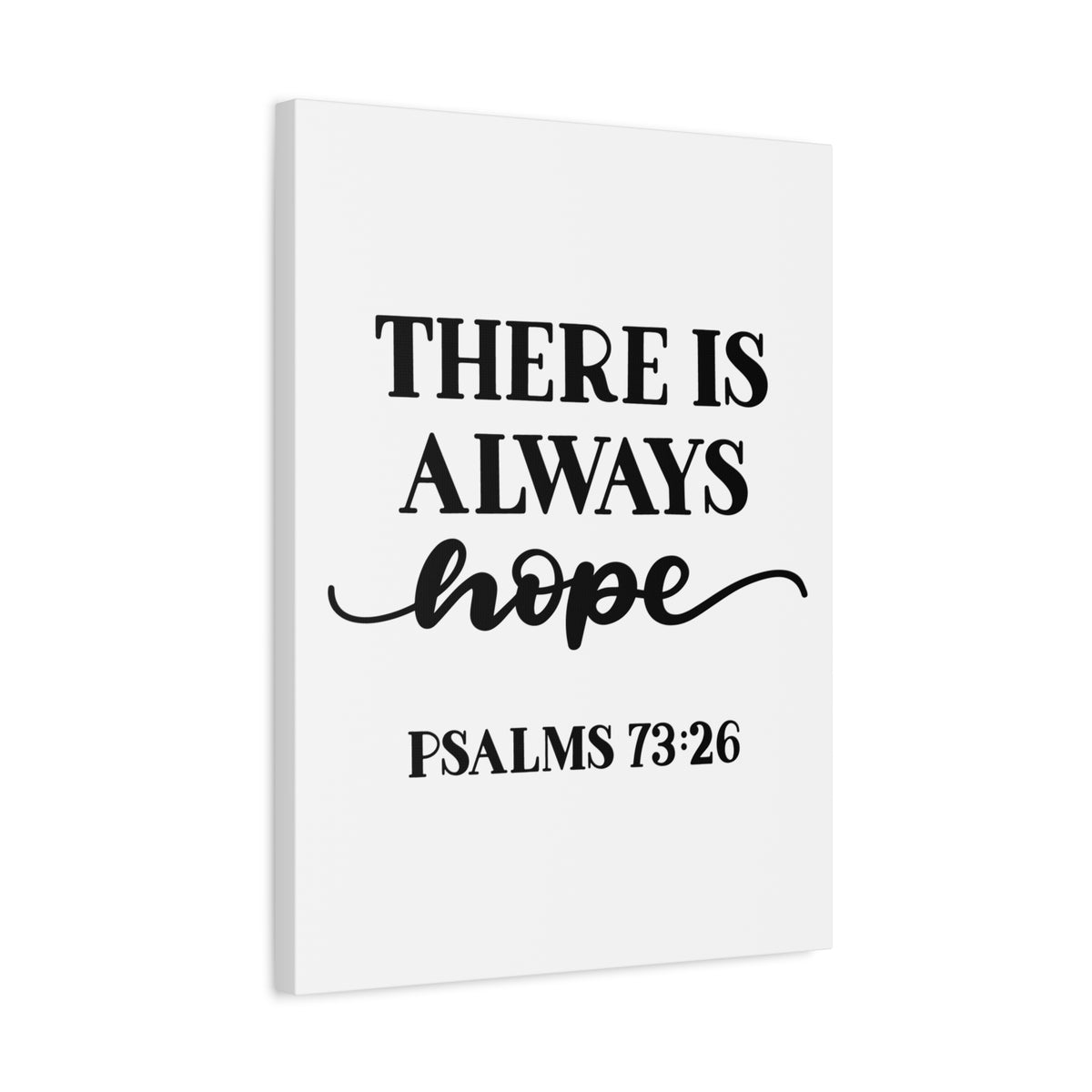 Scripture Canvas Hope Psalms 73:26 Christian Wall Art Bible Verse Print Ready to Hang-Express Your Love Gifts
