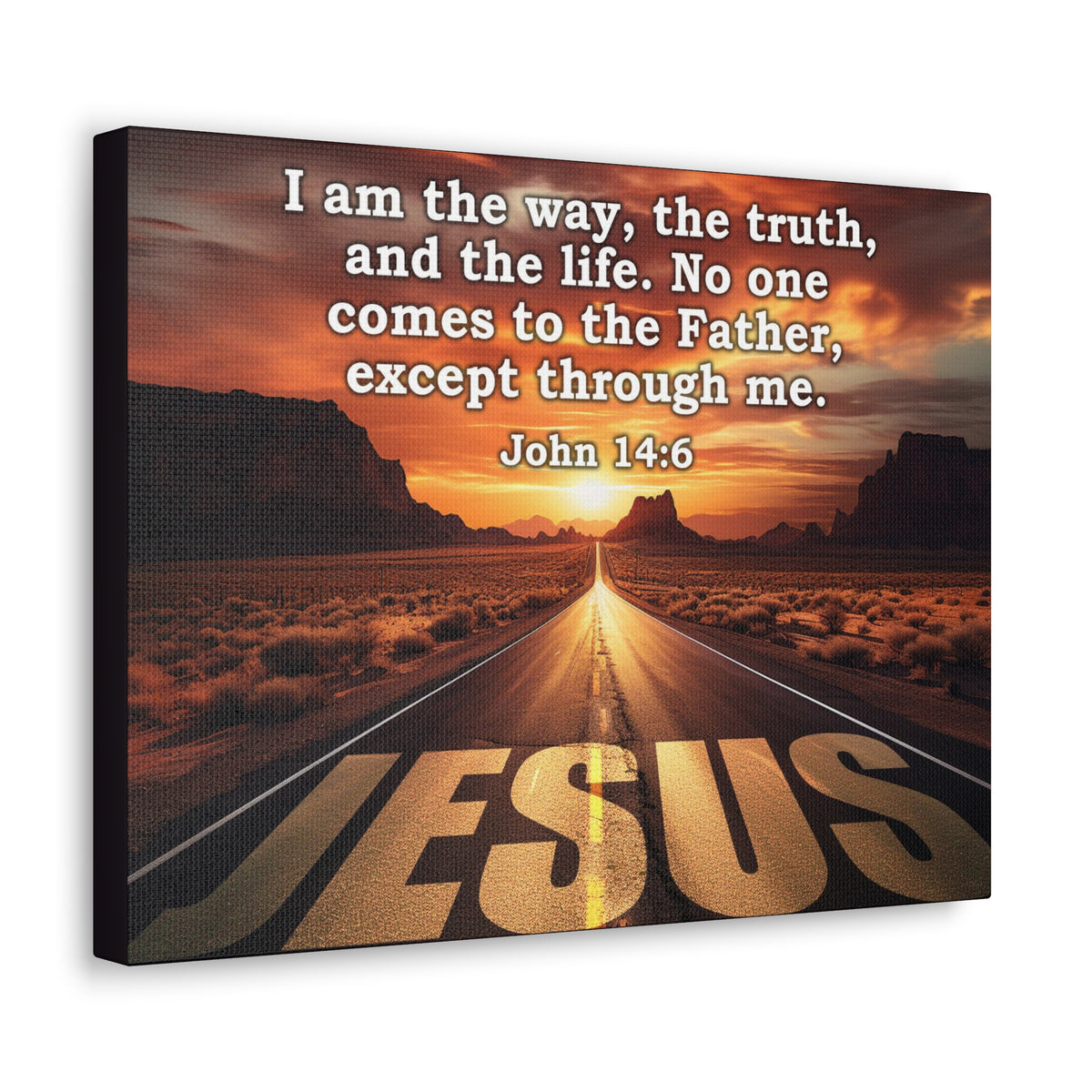 Scripture Walls Way Truth Life John 14:6 Christian Wall Art Print Ready to Hang Unframed-Express Your Love Gifts