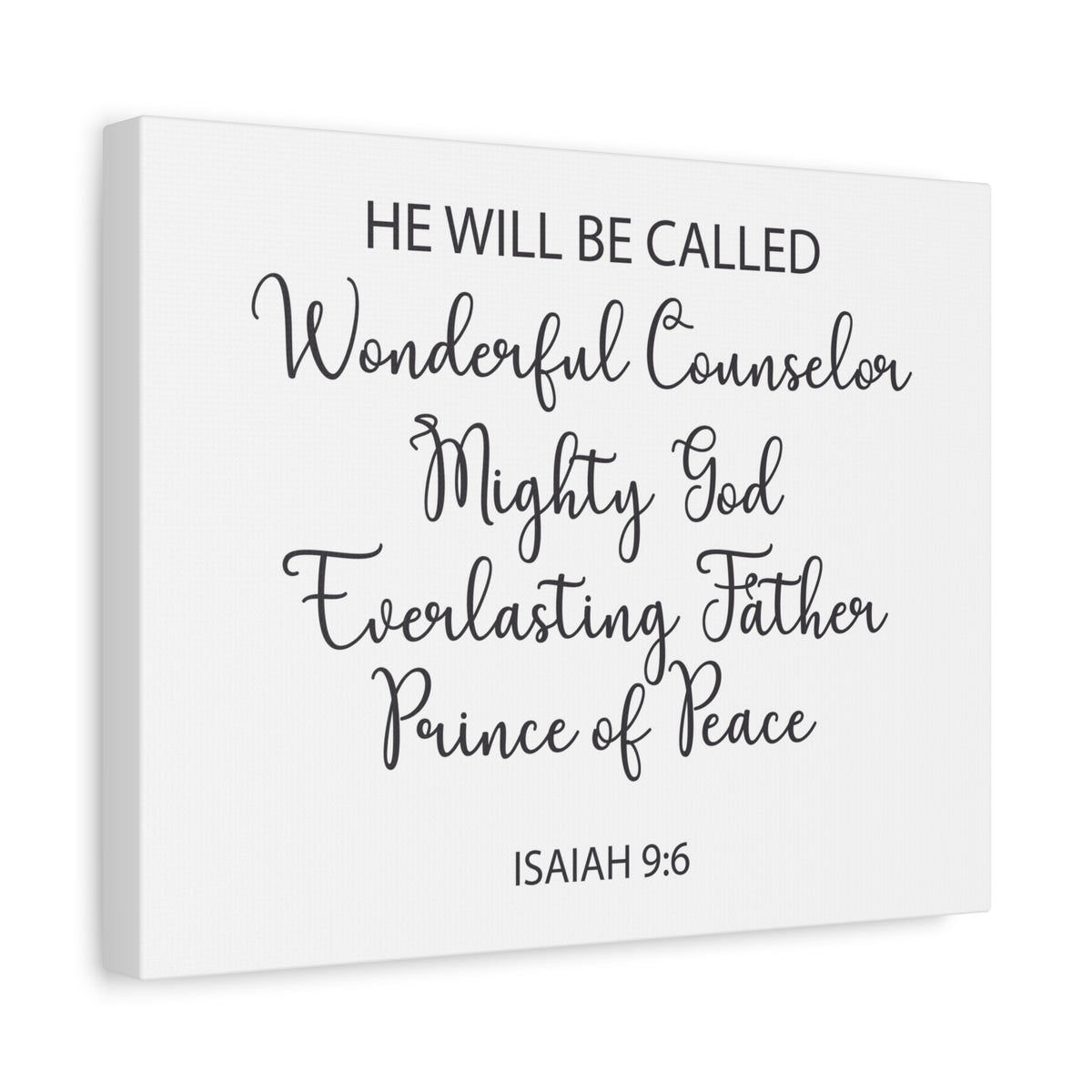 Scripture Walls Prince Of Peace Isaiah 9:6 Bible Verse Canvas Christian Wall Art Ready To Hang-Express Your Love Gifts
