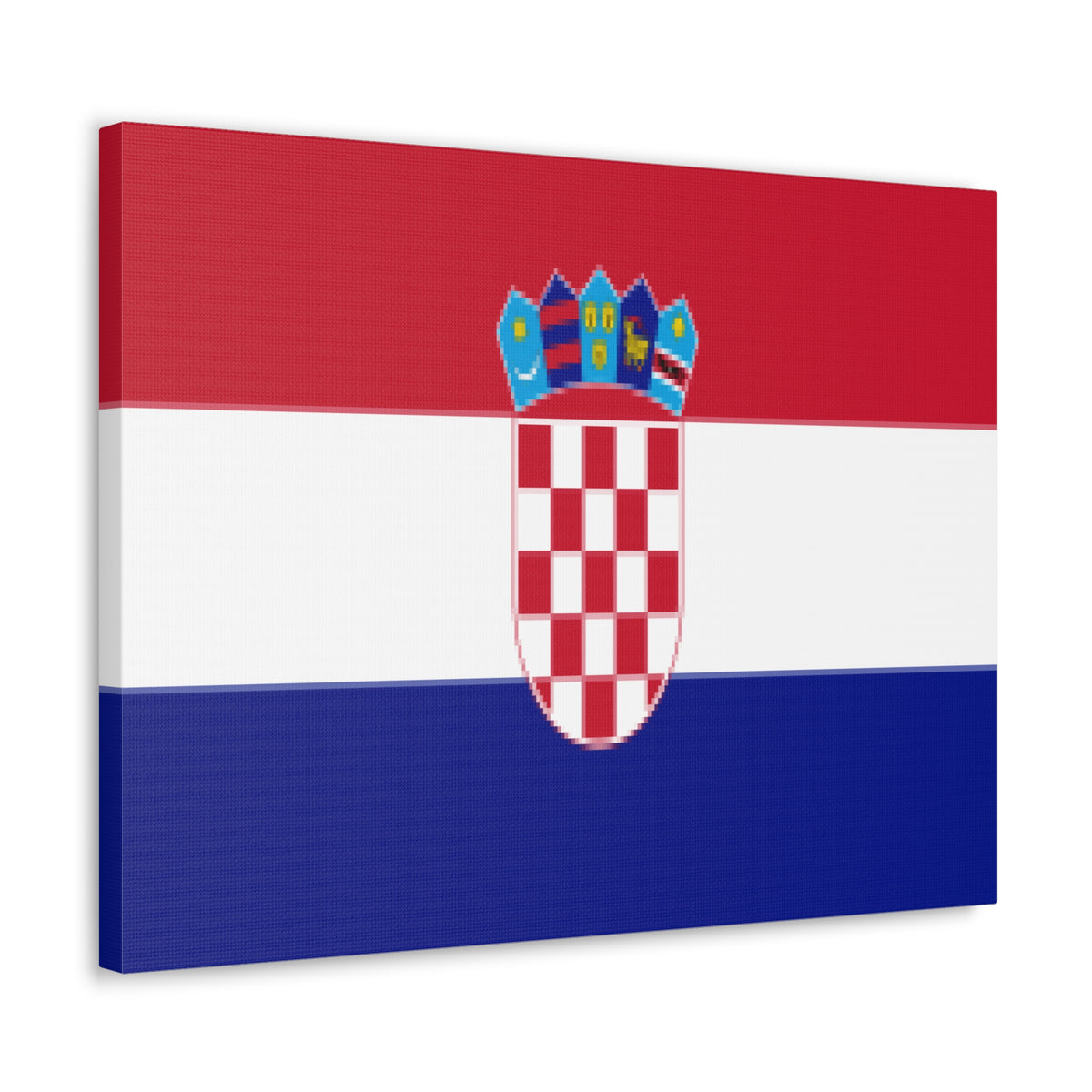 Croatia Country Flag Canvas Vibrant Wall Art Unframed Home Decor-Express Your Love Gifts