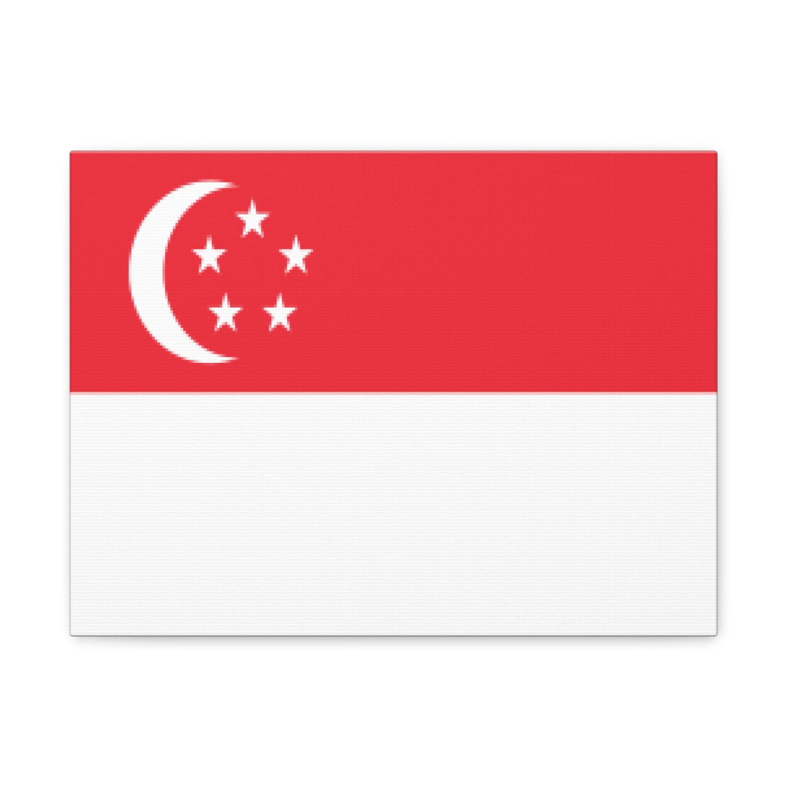 Singapore Country Flag Canvas Vibrant Wall Art Unframed Home Decor-Express Your Love Gifts