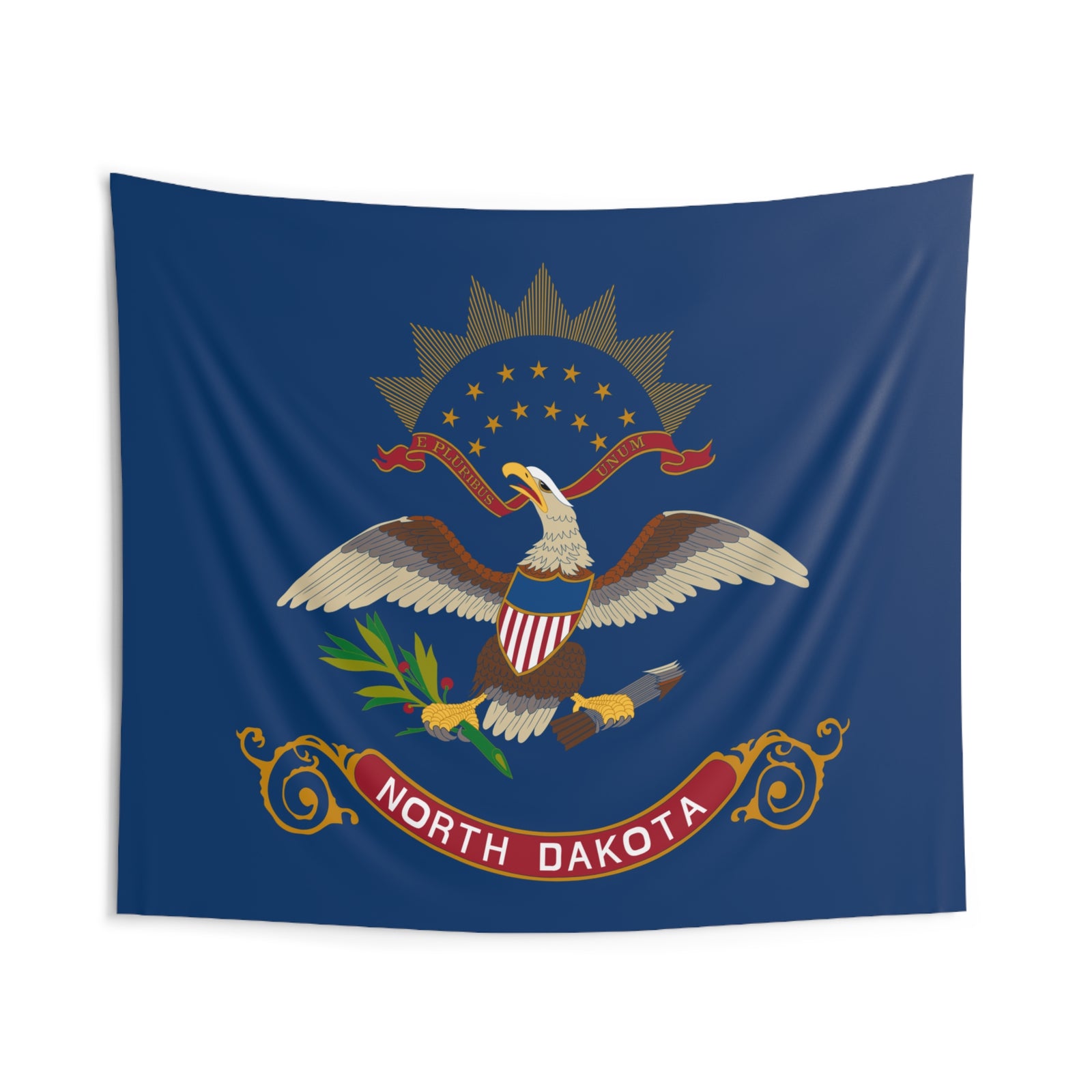 North Dakota State Flag Wall Hanging Tapestry-Express Your Love Gifts