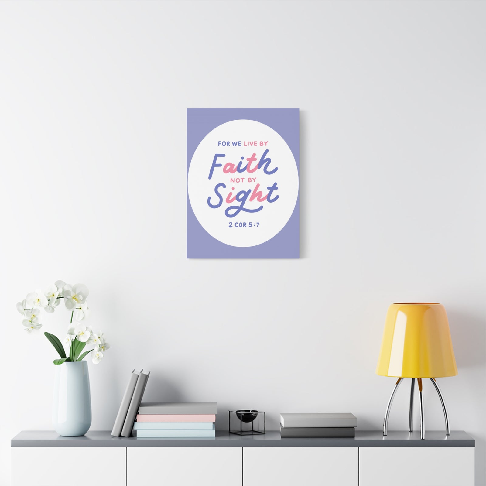 Scripture Walls Faith Not By Sight 2 Corinthians 5:7 Bible Verse Canvas Christian Wall Art Ready To Hang