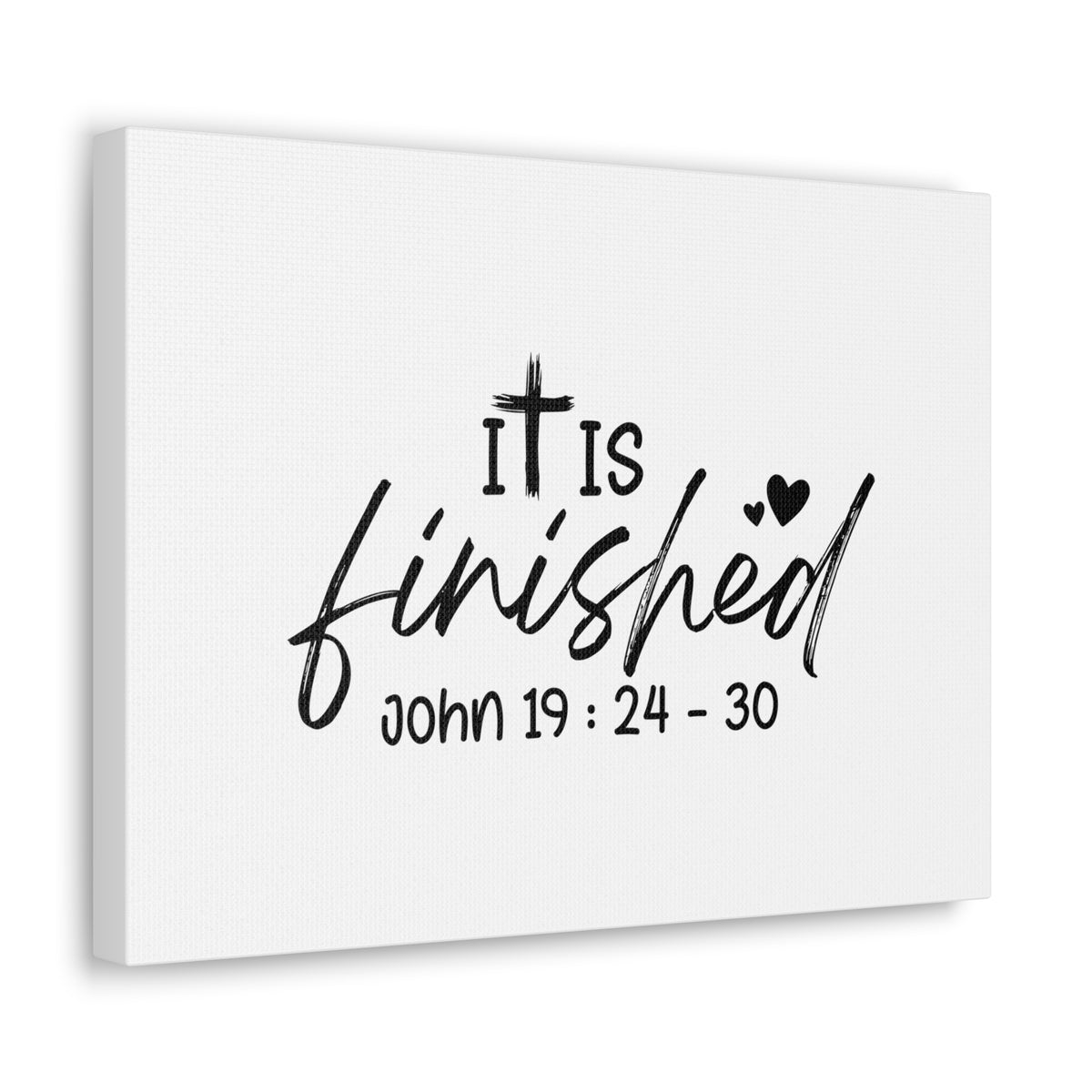 Scripture Walls John 19:24-30 It Is Finished Bible Verse Canvas Christian Wall Art Ready to Hang Unframed-Express Your Love Gifts