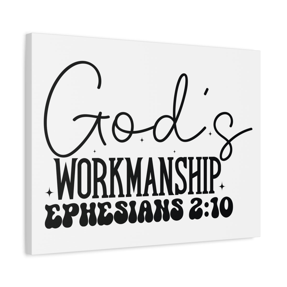 Scripture Walls Ephesians 2:10 I am God's Workmanship Bible Verse Canvas Christian Wall Art Ready to Hang Unframed-Express Your Love Gifts