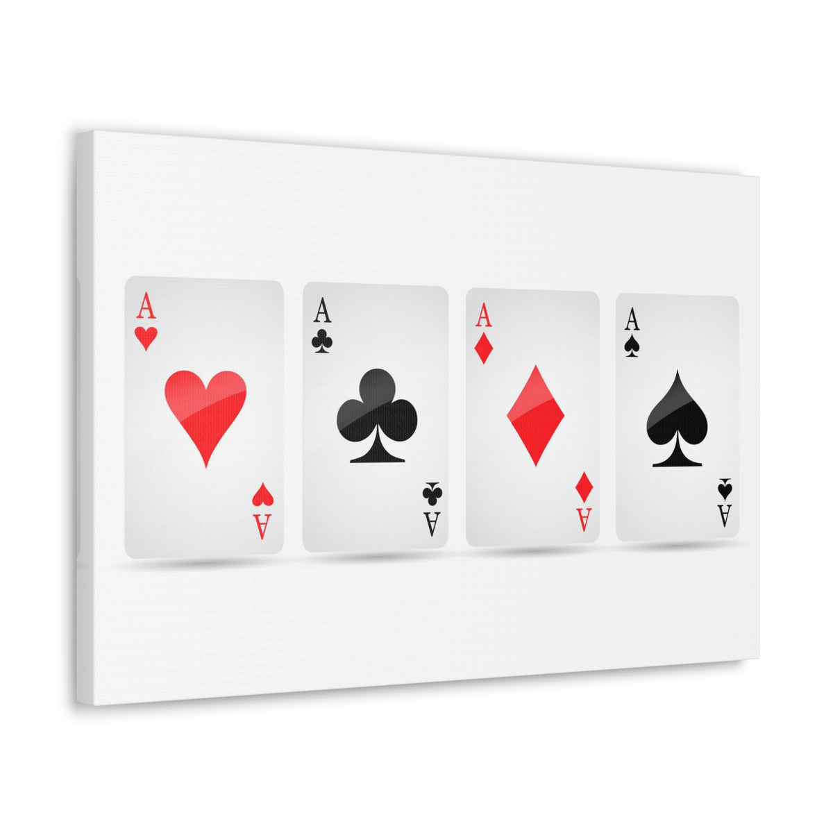 Ace Card Suit Playing Card Canvas Wall Art for Home Decor Ready-to-Hang-Express Your Love Gifts