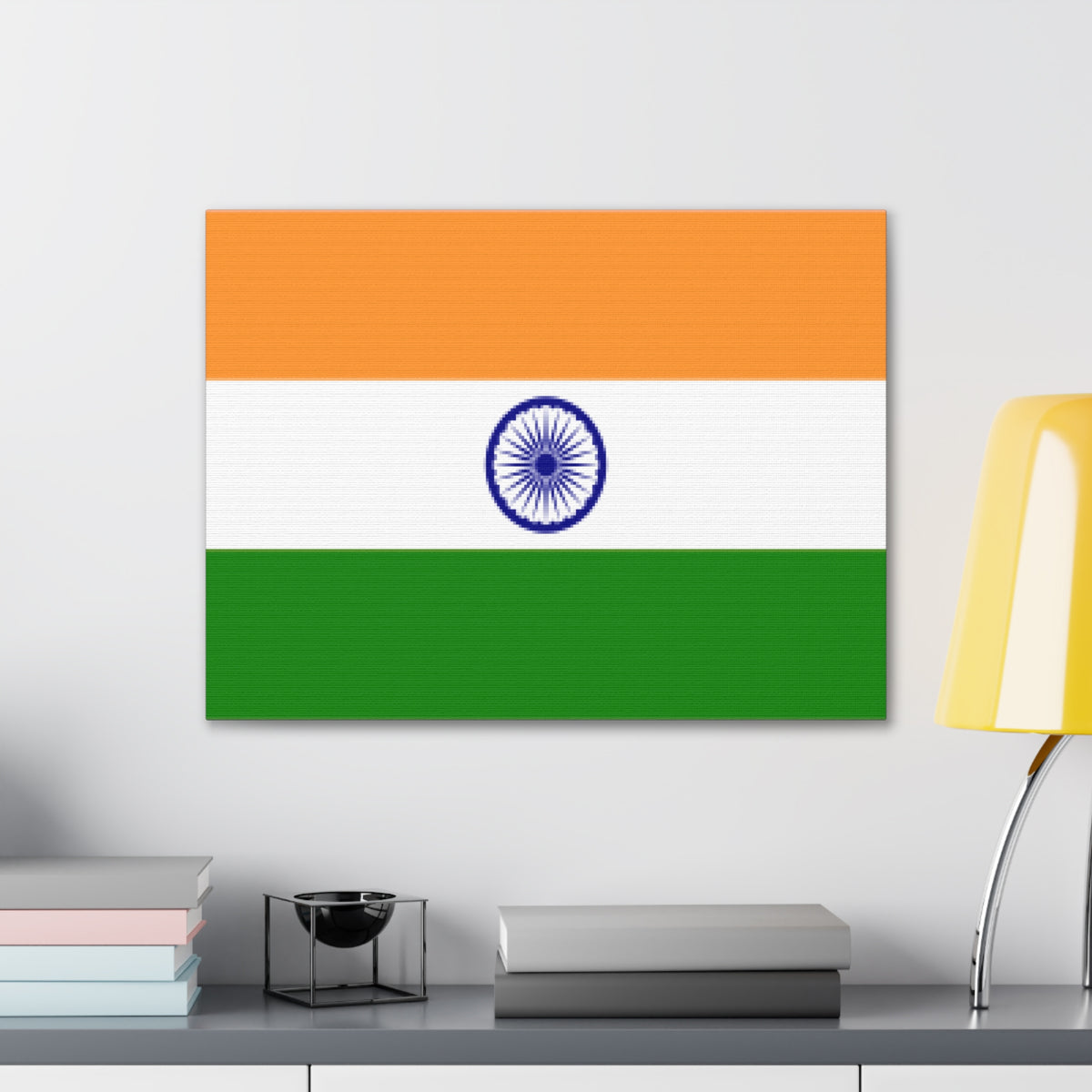 India Country Flag Canvas Vibrant Wall Art Unframed Home Decor-Express Your Love Gifts