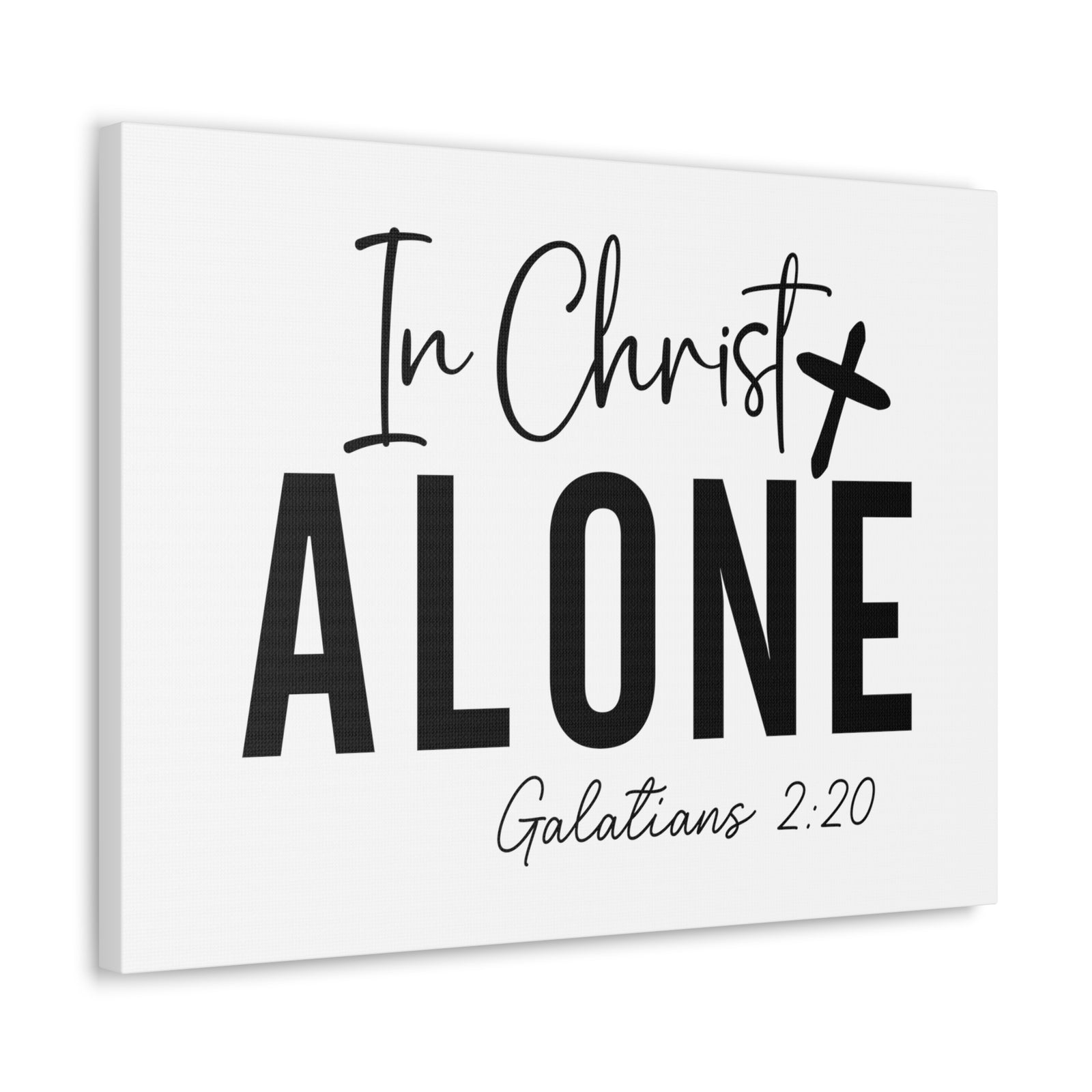 Scripture Walls Galatians 2:20 In Christ Alone Bible Verse Canvas Christian Wall Art Ready to Hang Unframed-Express Your Love Gifts