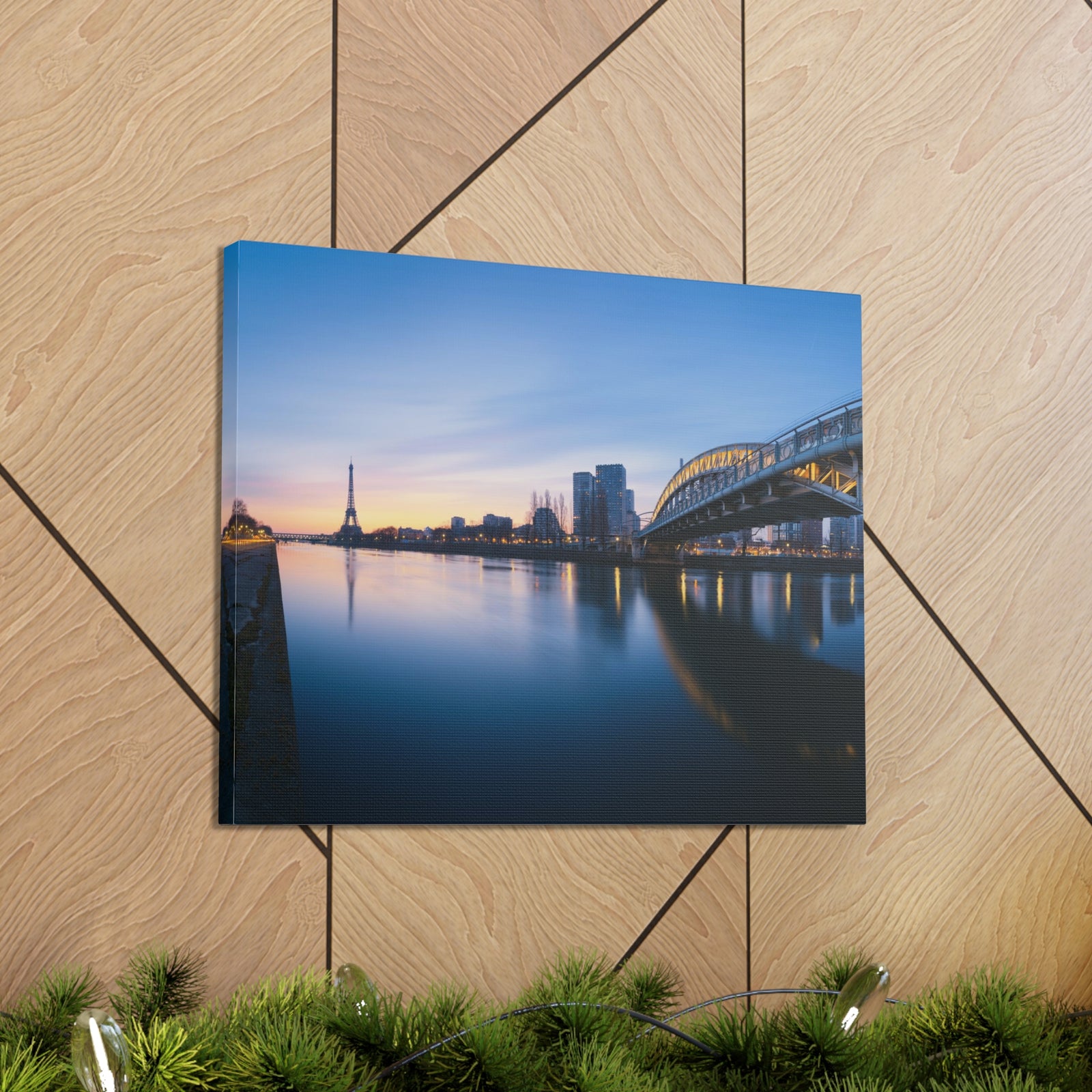 Paris Night Skyline Canvas Artwork High-Quality Breathtaking Stunning Cityscape for Home Decor Ready to Hang-Express Your Love Gifts