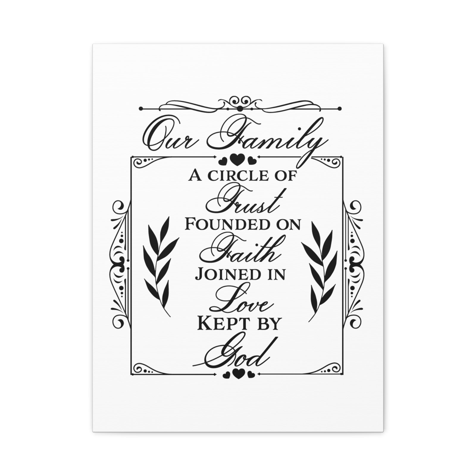 Scripture Canvas Kept By God Psalm 133:1 Christian Wall Art Print Ready to Hang-Express Your Love Gifts
