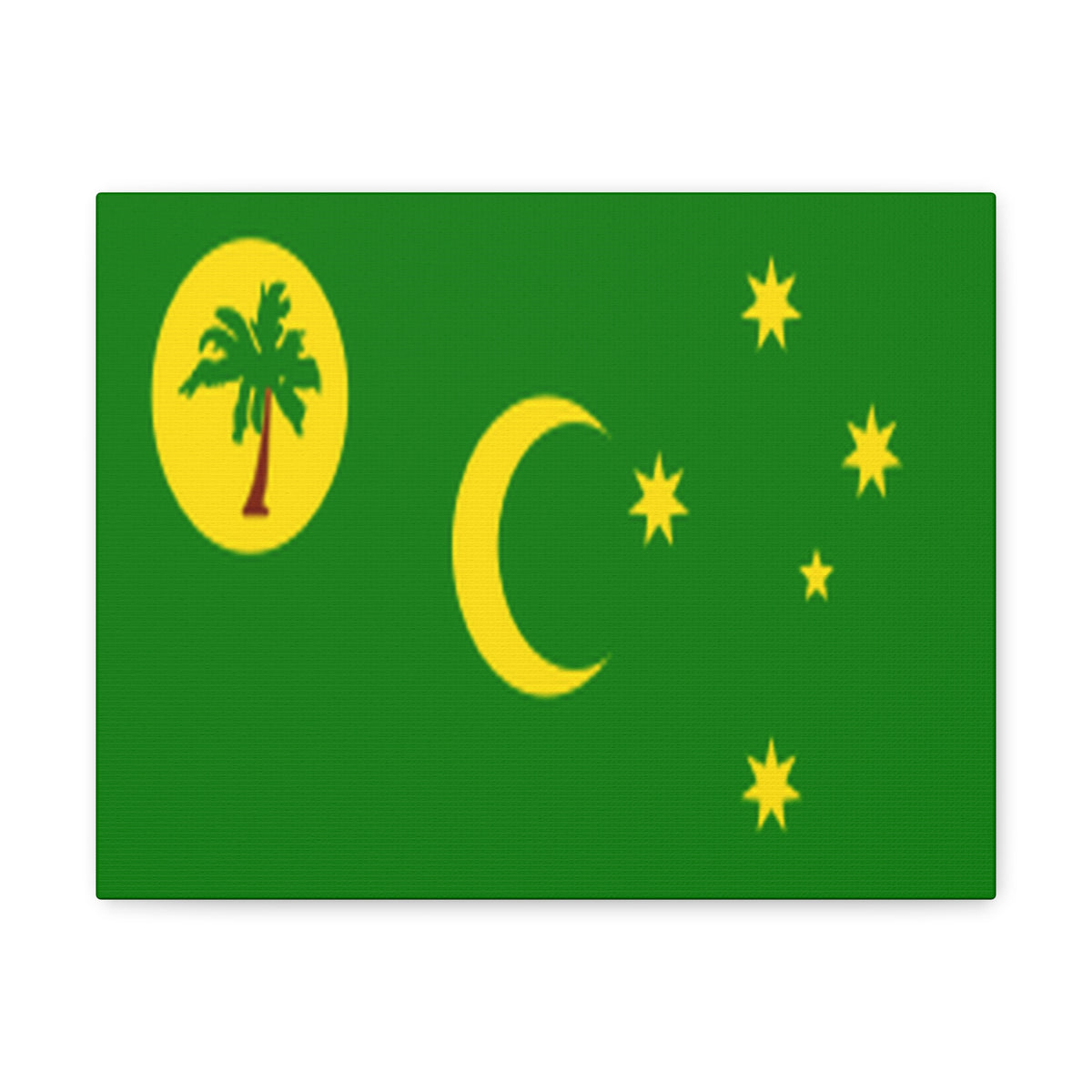 Cocos Islands Country Flag Canvas Vibrant Wall Art Unframed Home Decor-Express Your Love Gifts