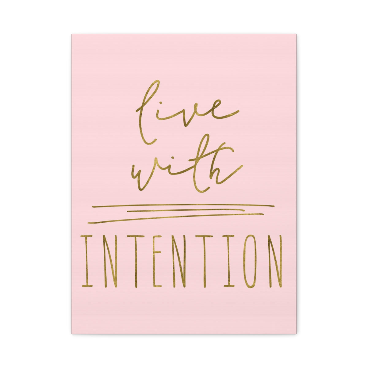 Inspirational Wall Art Live With Intention Motivation Wall Decor for Home Office Gym Inspiring Success Quote Print Ready to Hang-Express Your Love Gifts