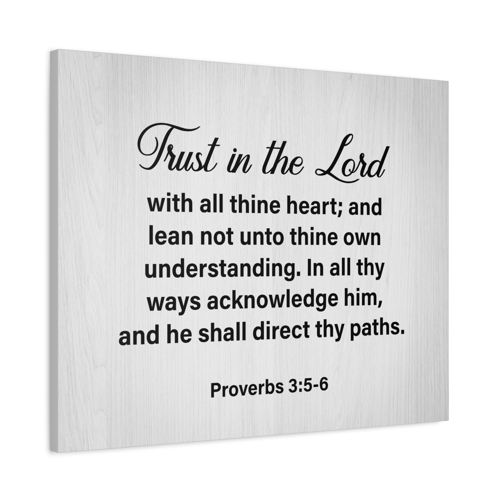 Bible Verse Canvas Trust in the Lord Proverbs 3:5-6 Wall Art Christian Home Decor-Express Your Love Gifts