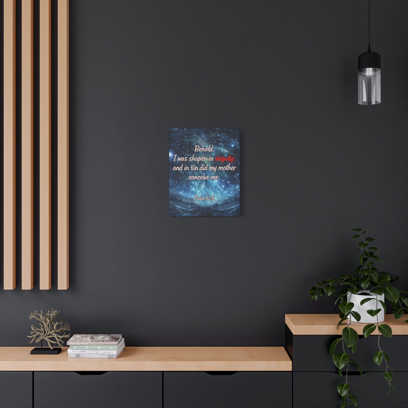 Scripture Walls Psalm 51:5 Original Sin Christian Wall Art Print Ready to Hang Unframed-Express Your Love Gifts