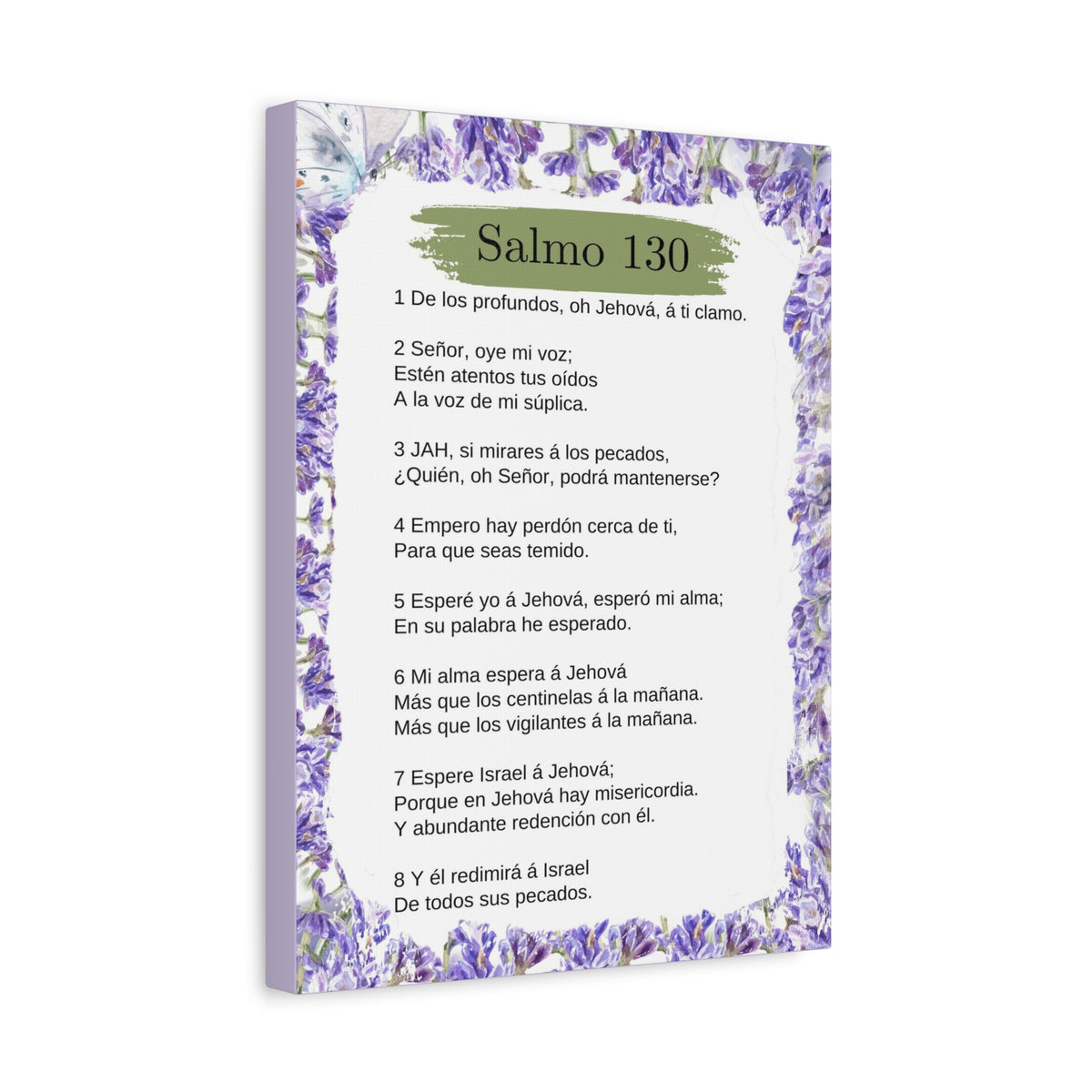 Salmo 130 Impresión De Arte Cristiano en la Pared Lista Para Colgar-Express Your Love Gifts