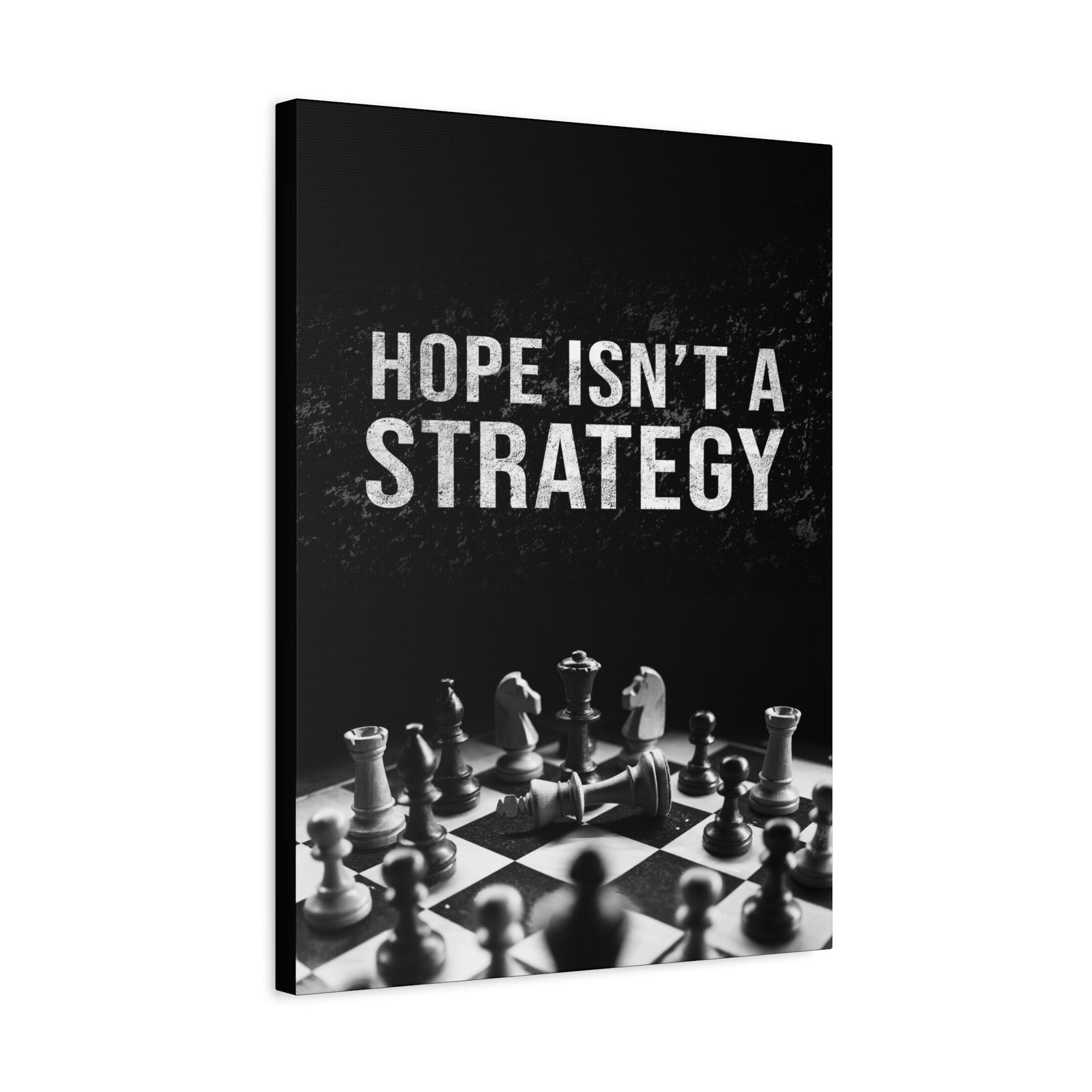 Hope Isn't A Strategy Wall Street Trading Quote-Money Motivation Wall Art-Express Your Love Gifts