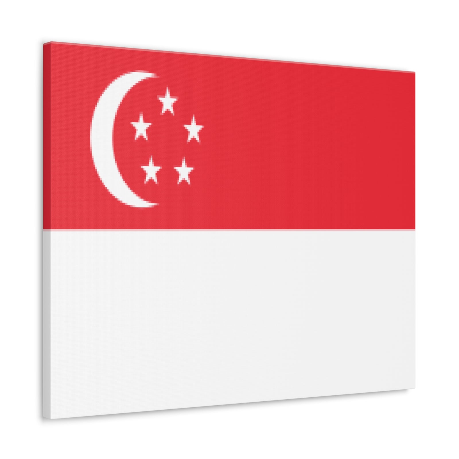 Singapore Country Flag Canvas Vibrant Wall Art Unframed Home Decor-Express Your Love Gifts