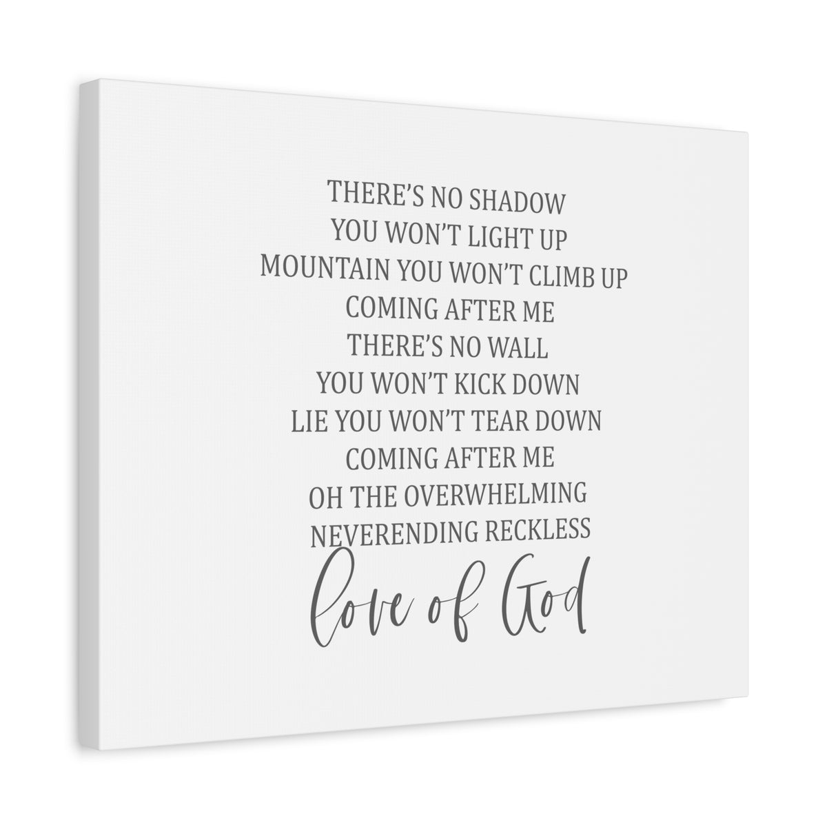 Scripture Canvas Love Of God Psalm 136:26 Christian Wall Art Bible Verse Print Ready to Hang-Express Your Love Gifts