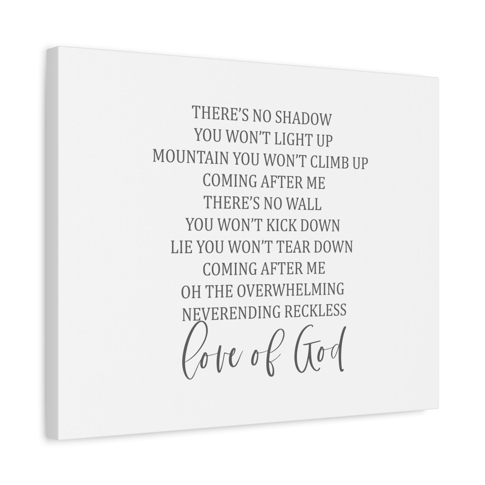 Scripture Canvas Love Of God Psalm 136:26 Christian Wall Art Bible Verse Print Ready to Hang-Express Your Love Gifts