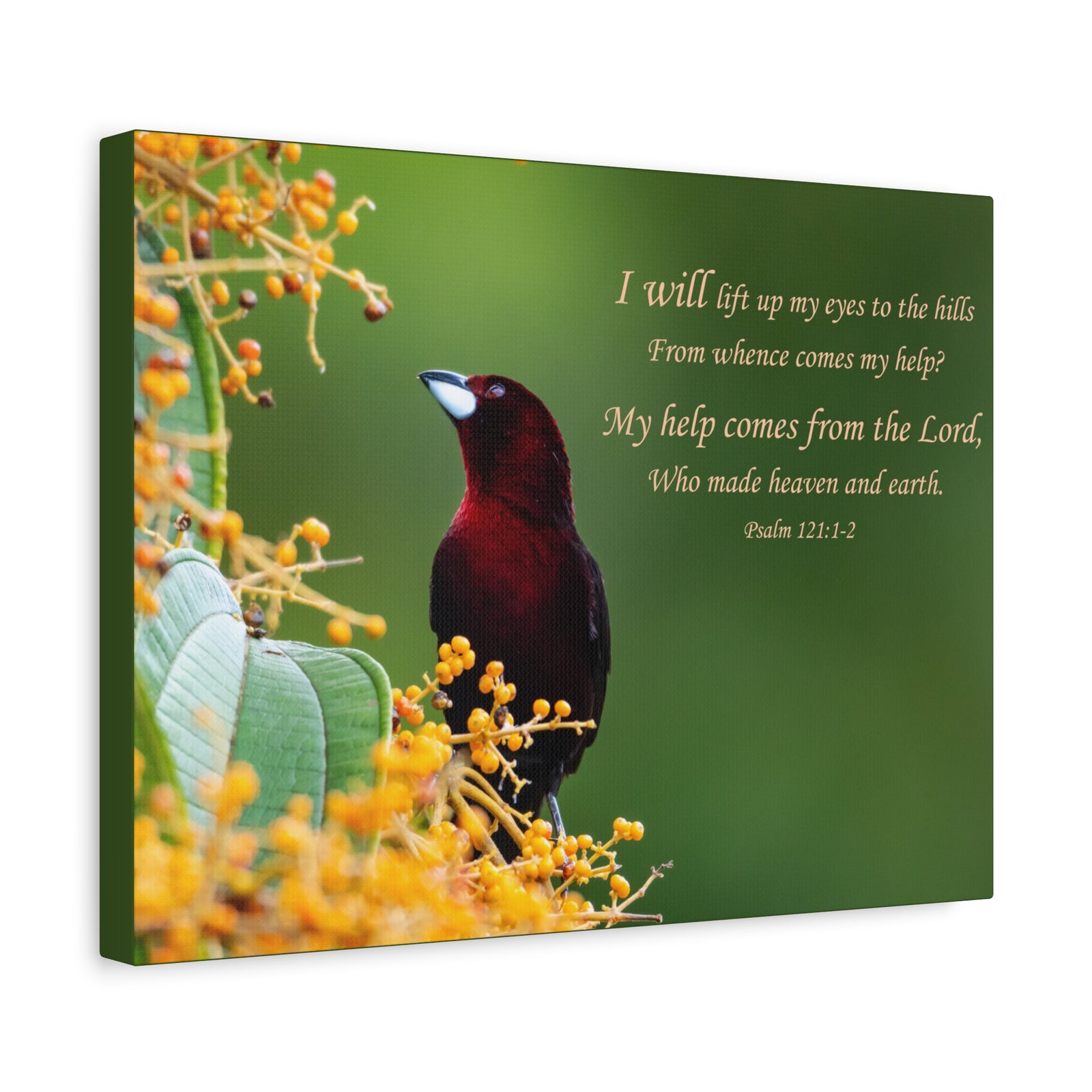 Scripture Canvas Comes From The Lord Psalm 121:1-2 Christian Wall Art Bible Verse Print Ready to Hang-Express Your Love Gifts