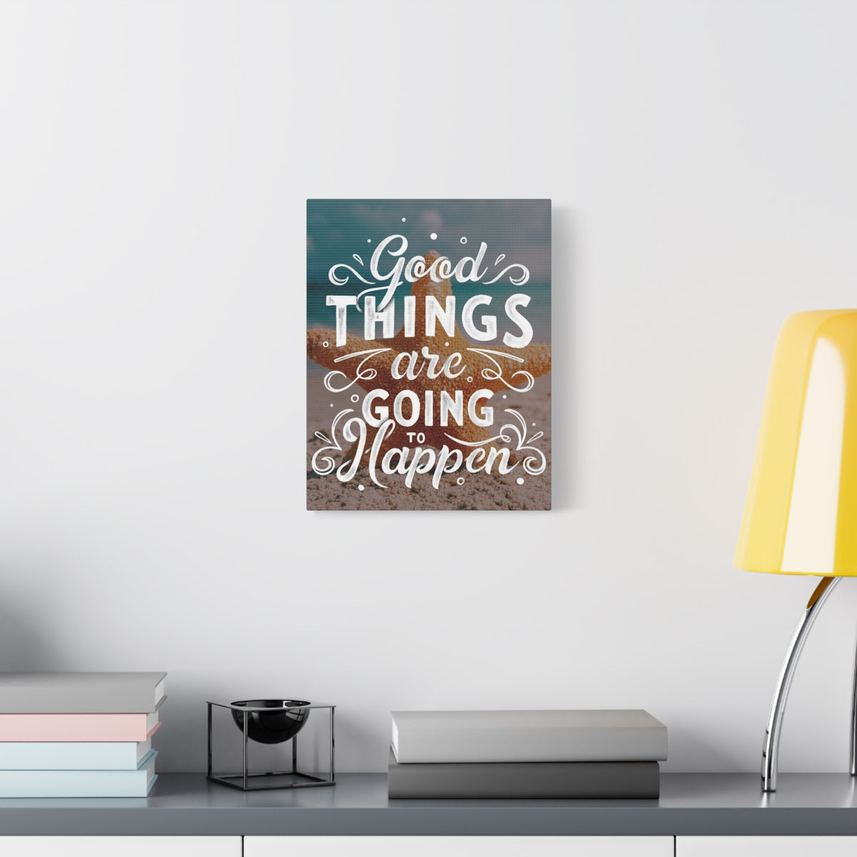 Inspirational Quote Canvas Good Things Wall Art Motivational Motto Inspiring Prints Artwork Decor Ready to Hang-Express Your Love Gifts