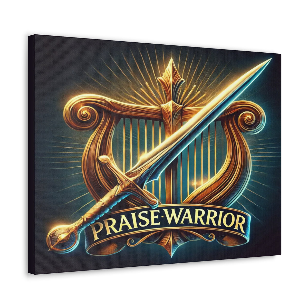Scripture Walls Praise Warrior Psalm 149 Bible Verse Canvas Christian Wall Art Ready to Hang Unframed-Express Your Love Gifts