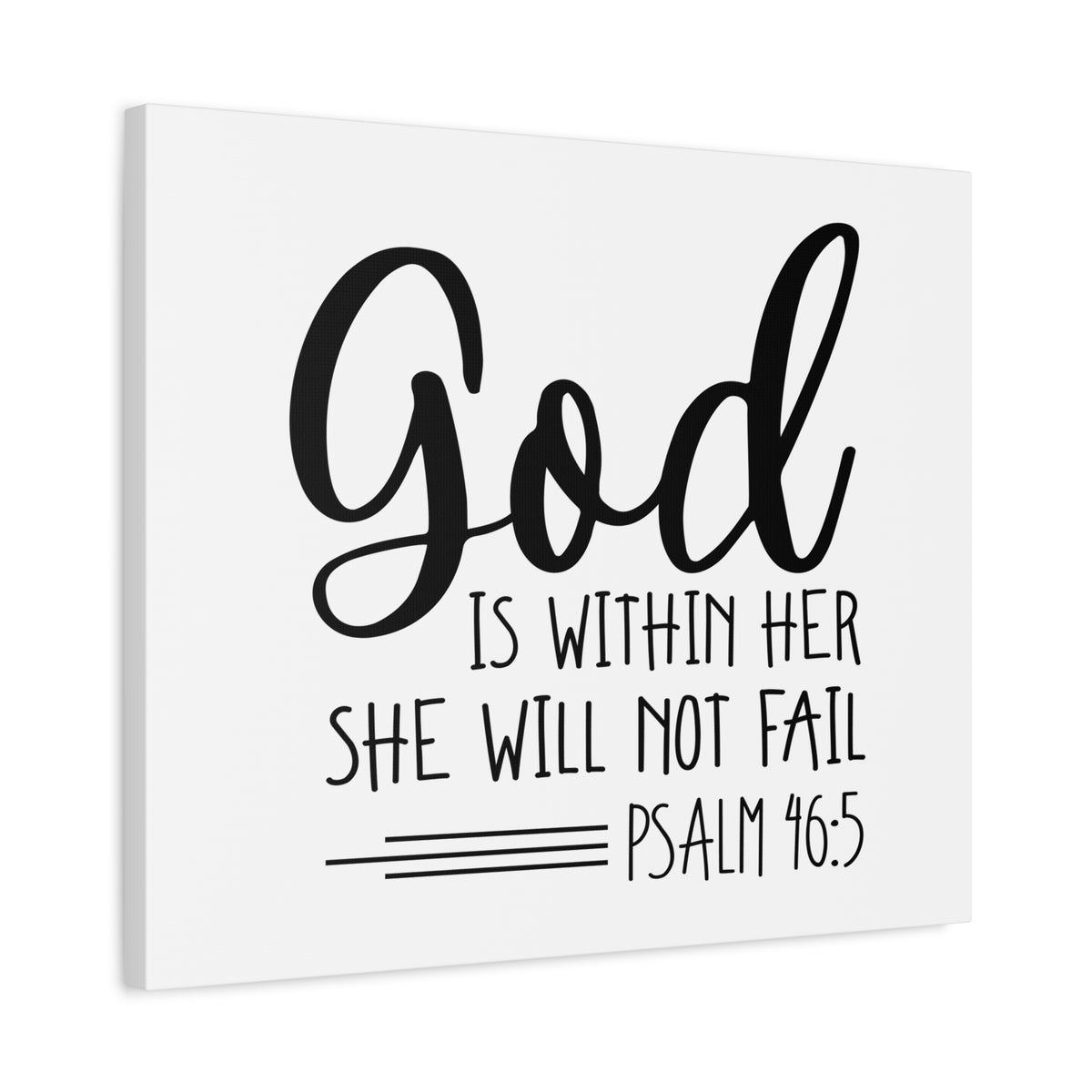Scripture Walls God Is Within Her Psalm 46:5 Christian Wall Art Bible Verse Print Ready to Hang-Express Your Love Gifts