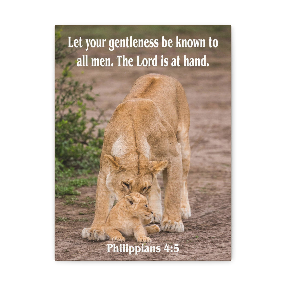 Scripture Canvas The Lord is at Hand Philippians 4:5 Christian Wall Art Bible Verse Print Ready to Hang-Express Your Love Gifts