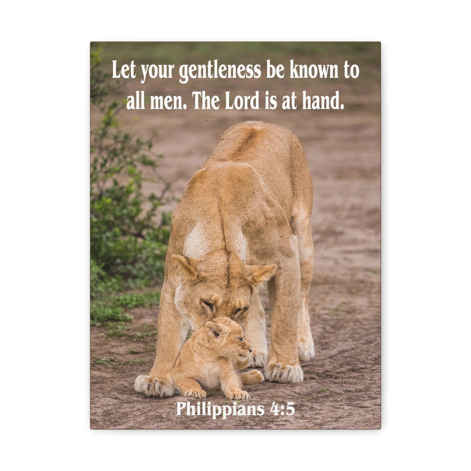 Scripture Canvas The Lord is at Hand Philippians 4:5 Christian Wall Art Bible Verse Print Ready to Hang-Express Your Love Gifts