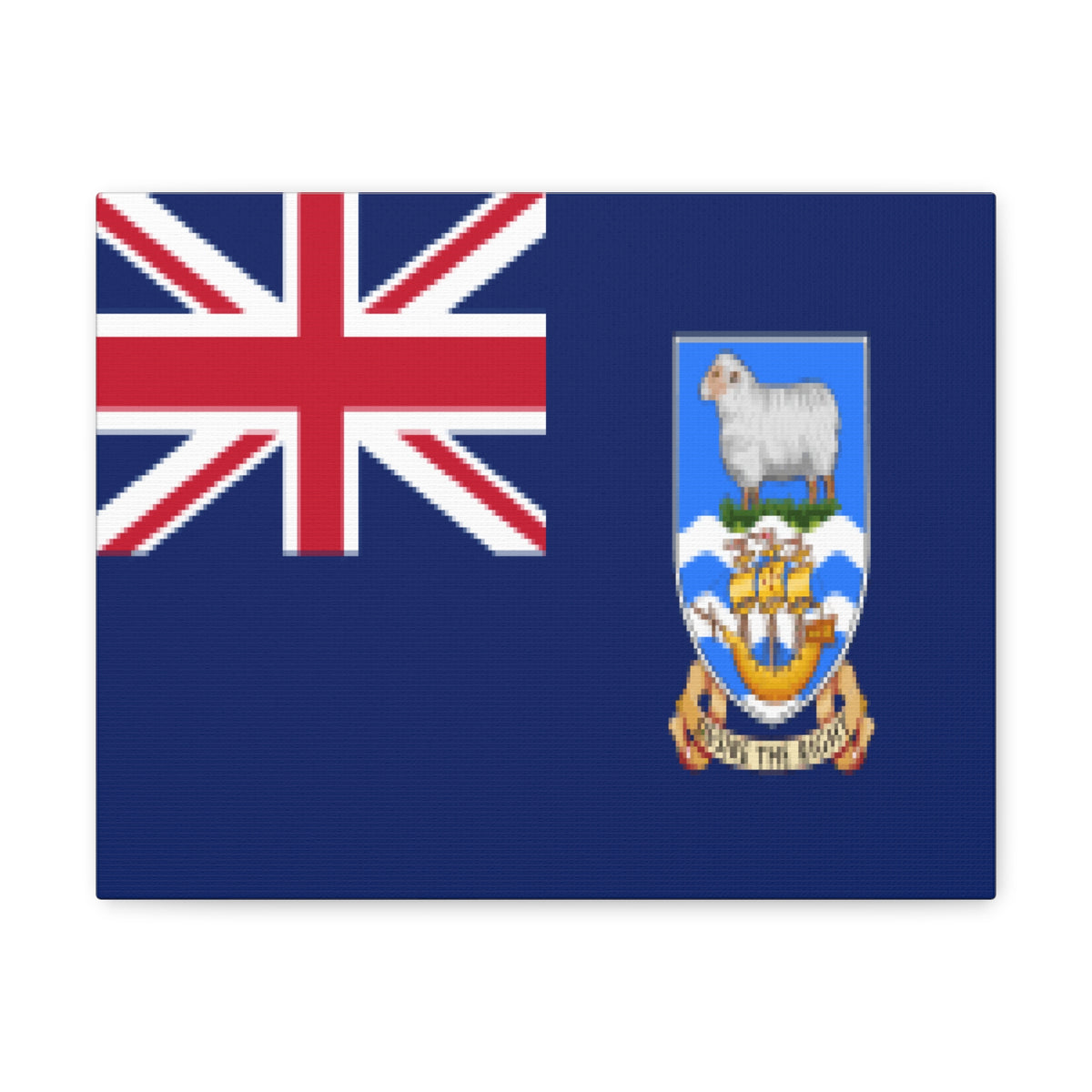 Falkland Islands Country Flag Canvas Vibrant Wall Art Unframed Home Decor-Express Your Love Gifts