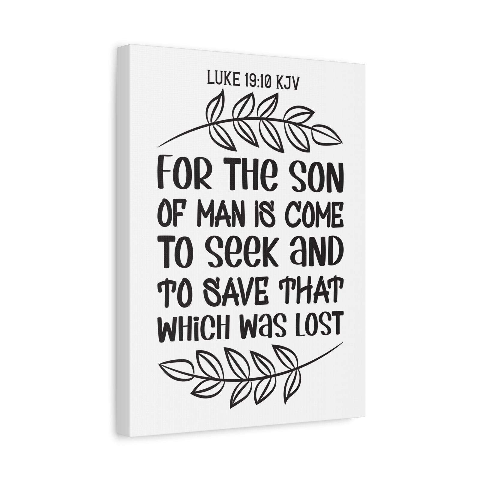 Scripture Walls For The Son Of Man Is Come Luke 19:10 Bible Verse Canvas Christian Wall Art Ready To Hang
