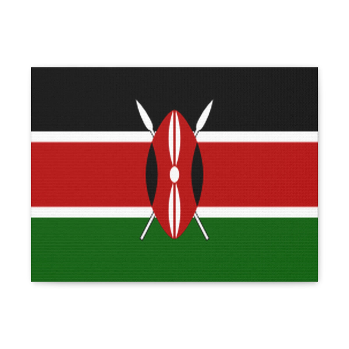 Kenya Country Flag Canvas Vibrant Wall Art Unframed Home Decor-Express Your Love Gifts