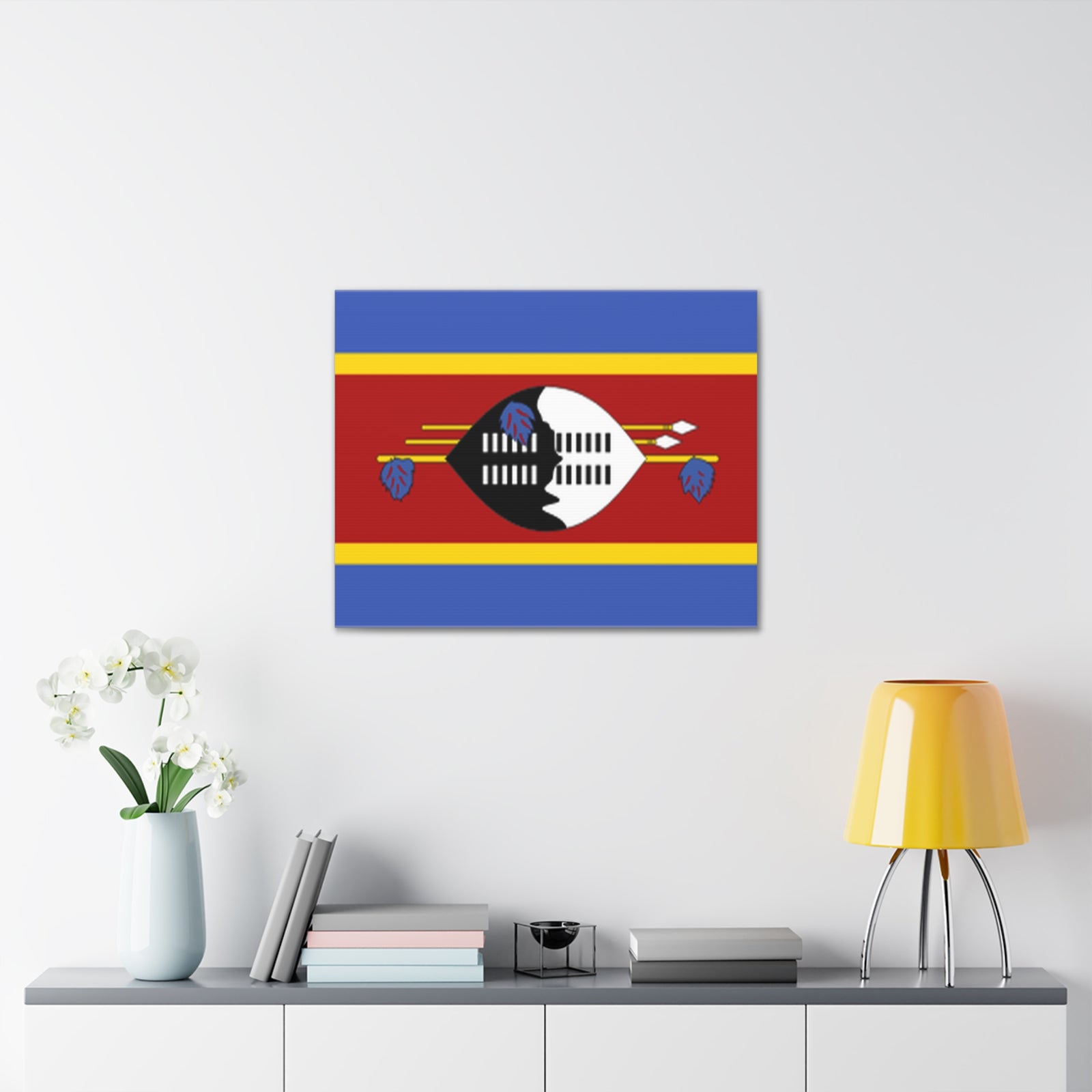 Eswatini Country Flag Canvas Vibrant Wall Art Unframed Home Decor-Express Your Love Gifts