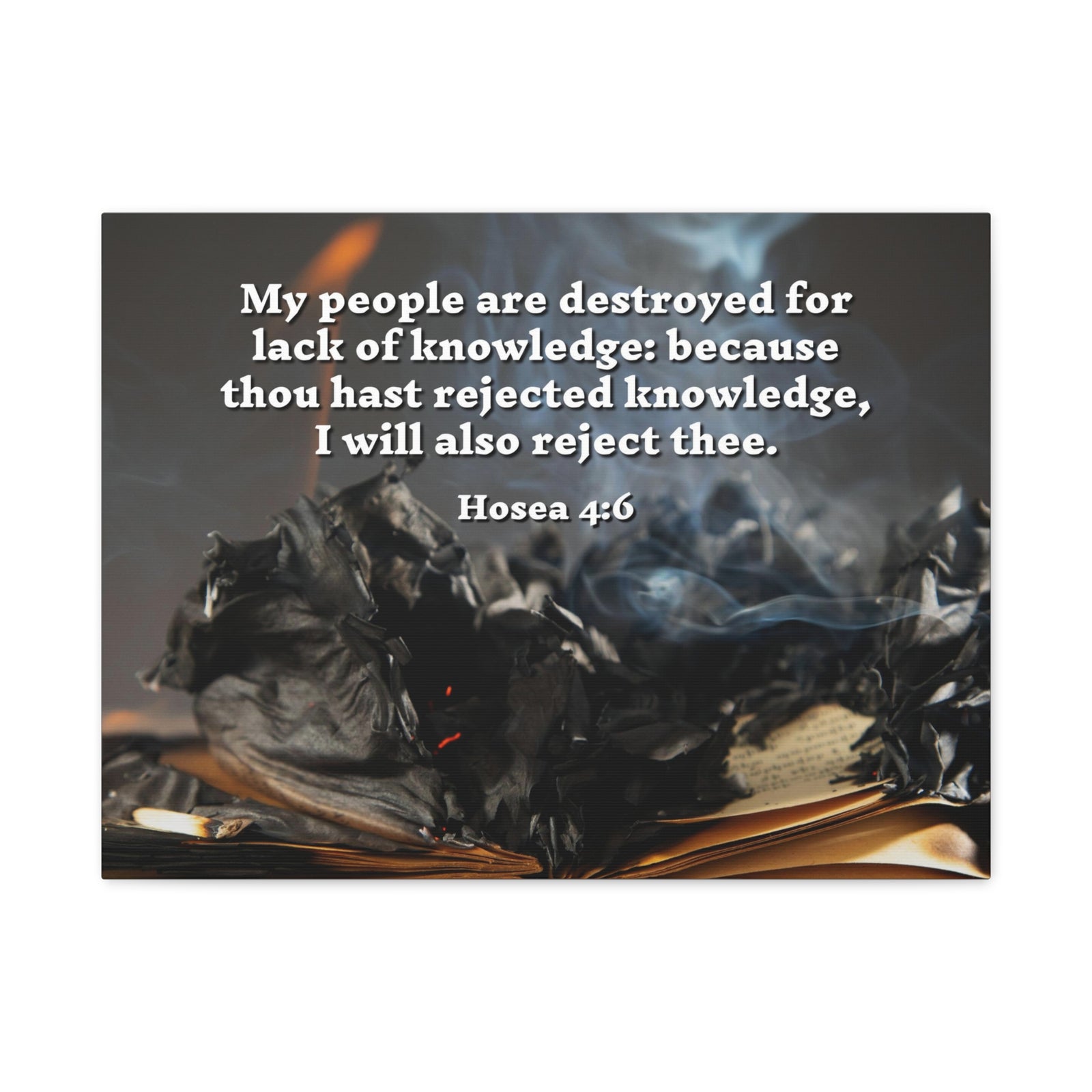 Scripture Walls My People Hosea 4:6 Bible Verse Canvas Christian Wall Art Ready to Hang-Express Your Love Gifts