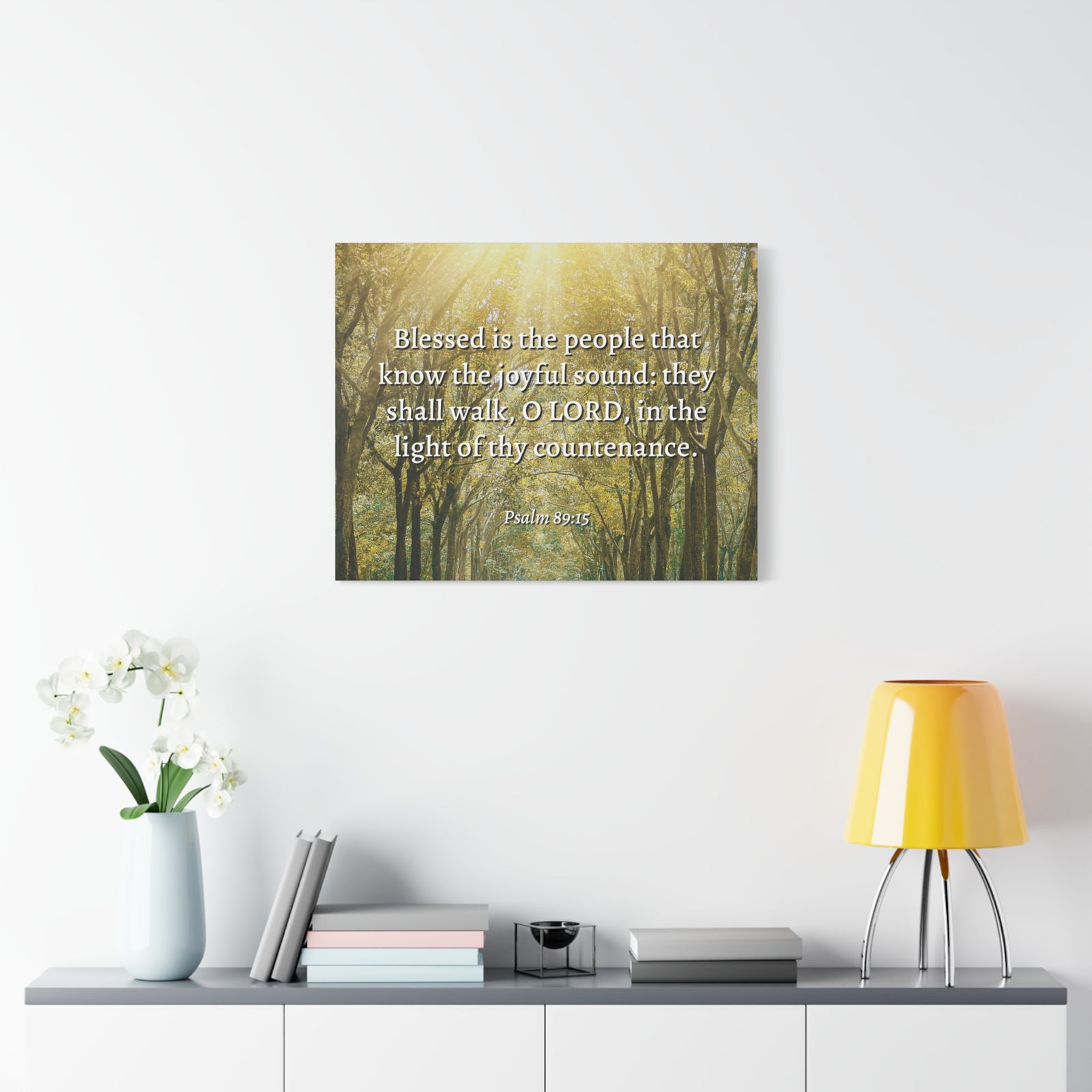 Scripture Walls Joyful Sound Psalm 89:15 Bible Verse Canvas Christian Wall Art Ready to Hang-Express Your Love Gifts