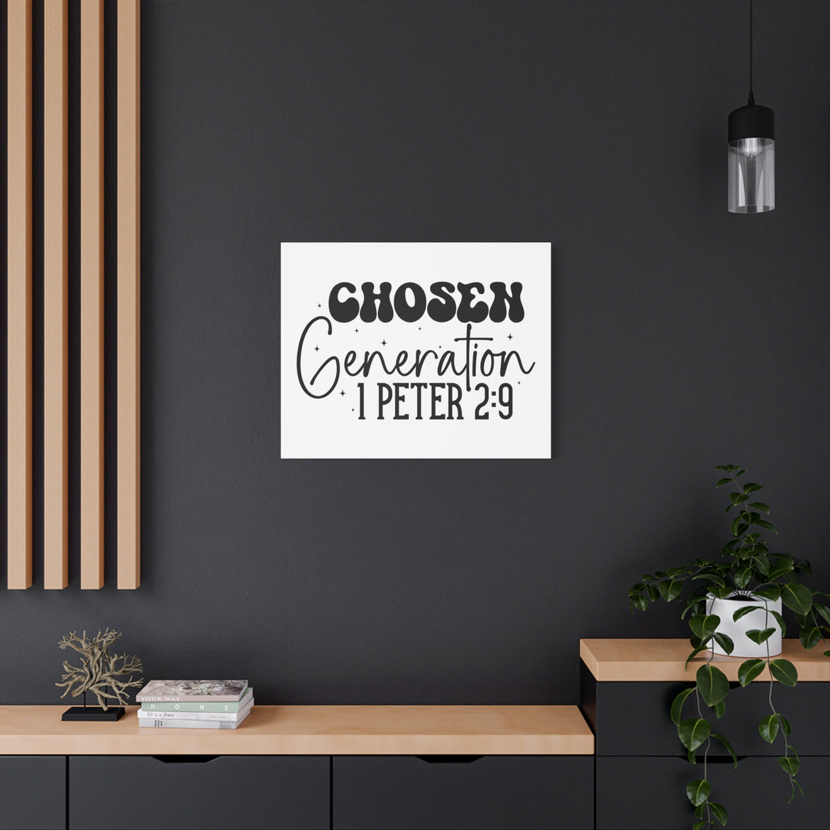 Scripture Walls 1 Peter 2:9 A Chosen Generation Bible Verse Canvas Christian Wall Art Ready to Hang Unframed-Express Your Love Gifts