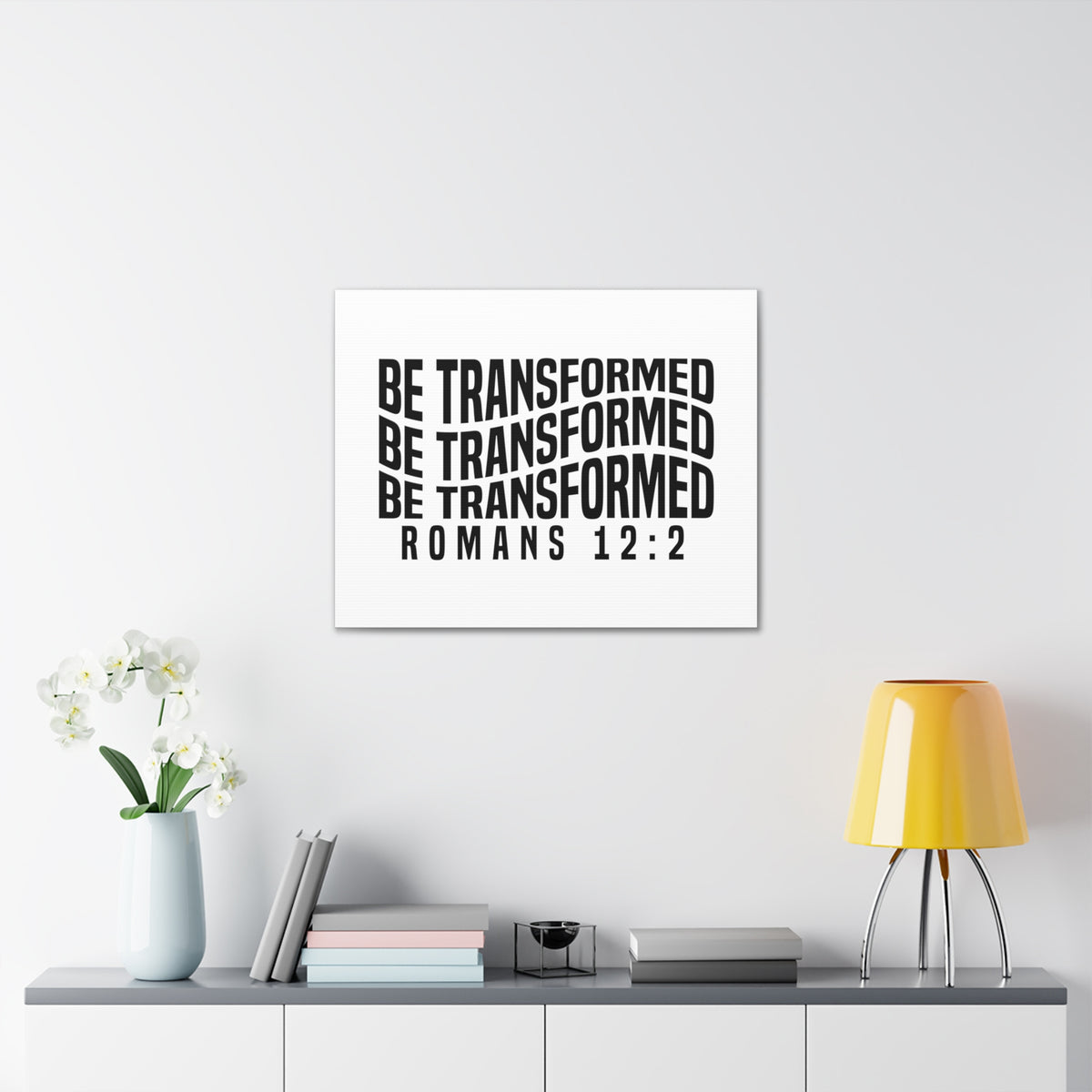 Scripture Walls Romans 12:2 Be Transformed Bible Verse Canvas Christian Wall Art Ready to Hang Unframed-Express Your Love Gifts
