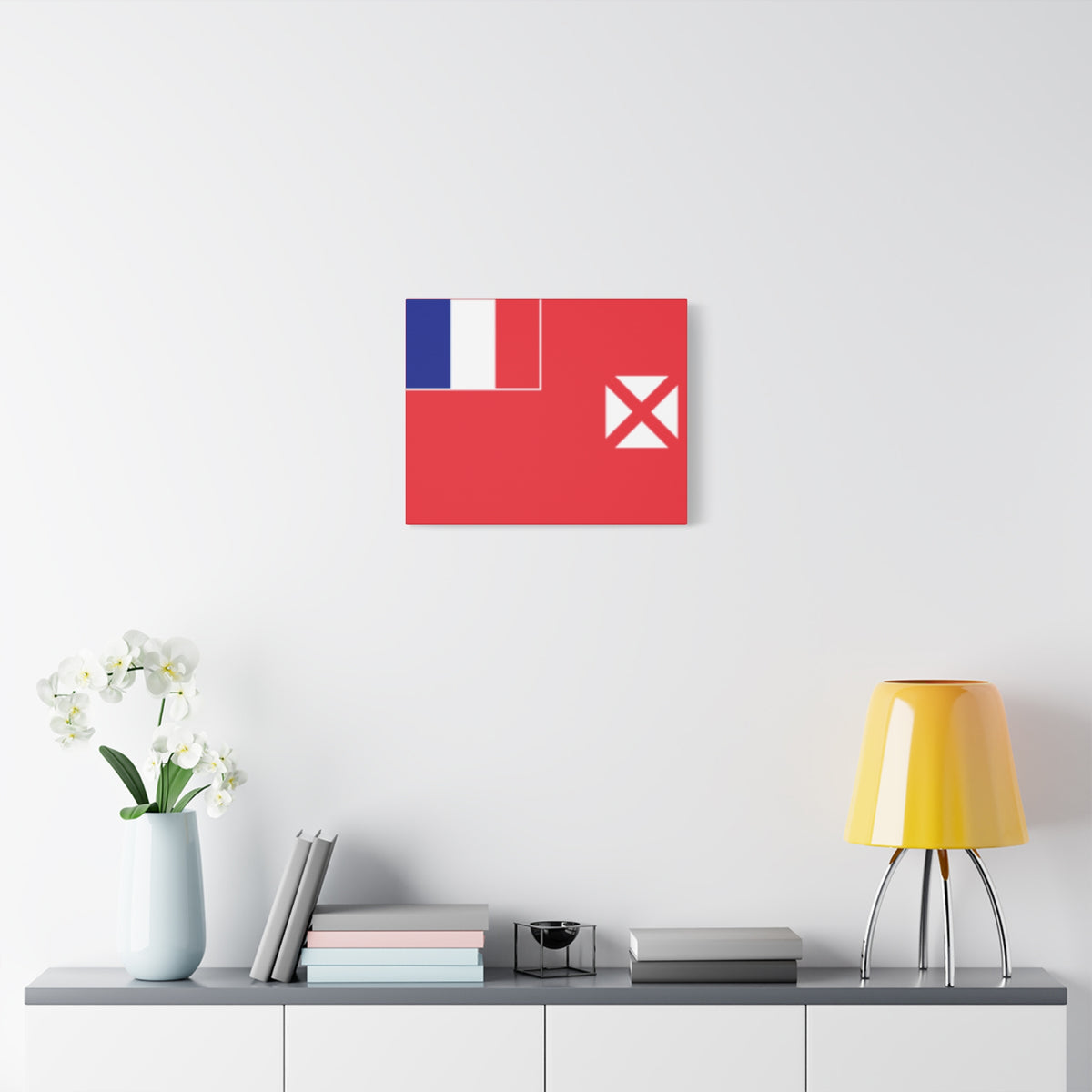 Wallis and Futuna Country Flag Canvas Vibrant Wall Art Unframed Home Decor-Express Your Love Gifts