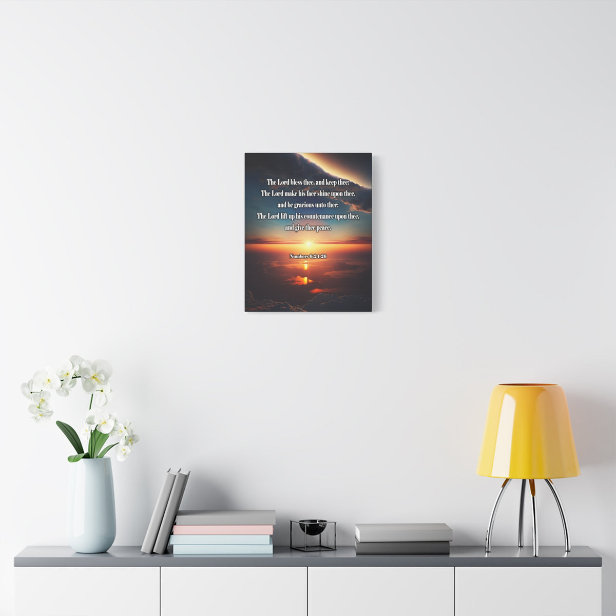 Scripture Walls Lord Bless Numbers 6:24-26 Christian Wall Art Print Ready to Hang Unframed-Express Your Love Gifts