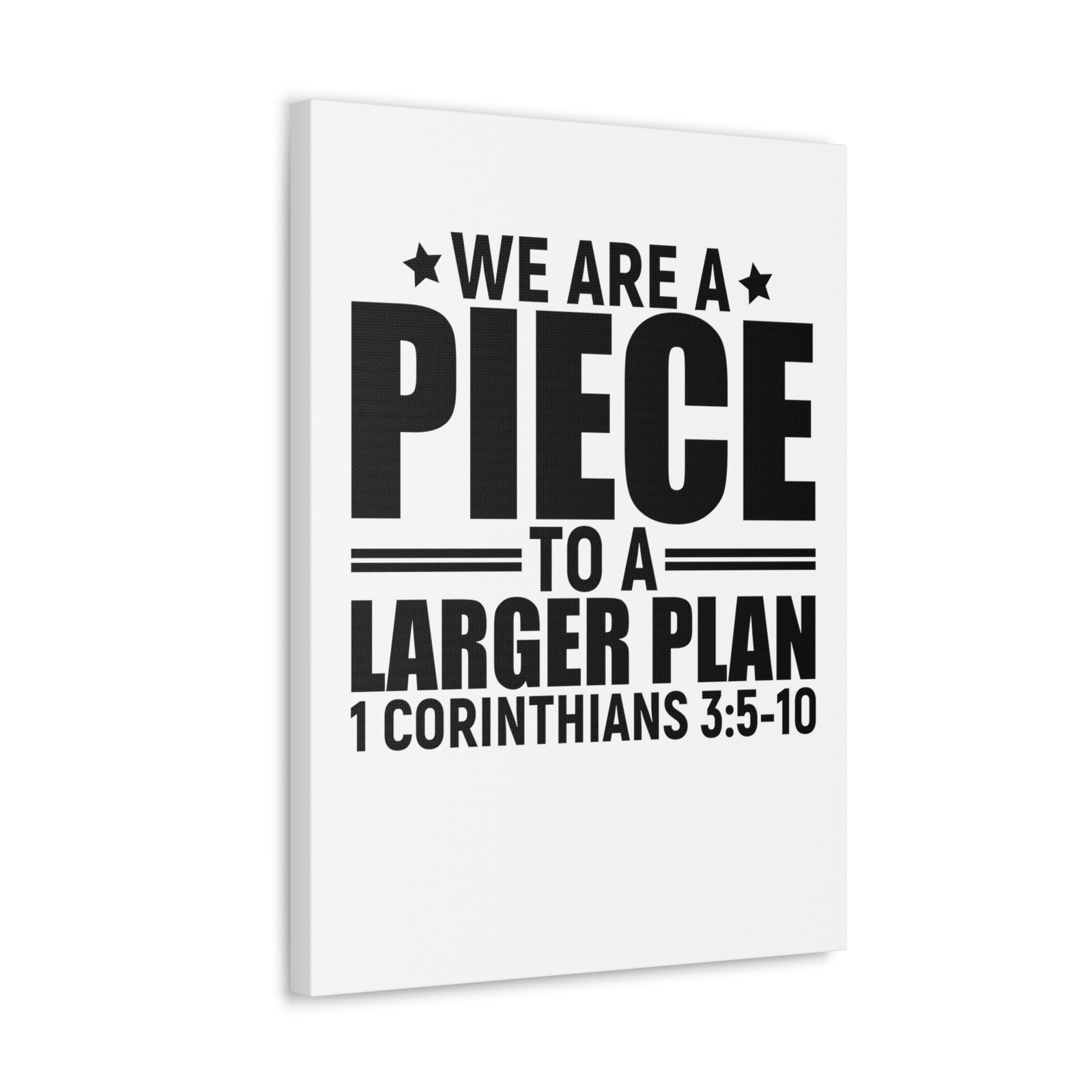 Scripture Walls 1 Corinthians 3:5-10 We Are a Piece Bible Verse Canvas Christian Wall Art Ready to Hang Unframed-Express Your Love Gifts