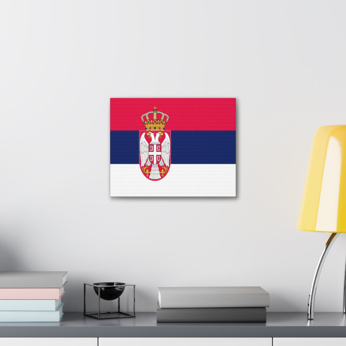 Serbia Country Flag Canvas Vibrant Wall Art Unframed Home Decor-Express Your Love Gifts