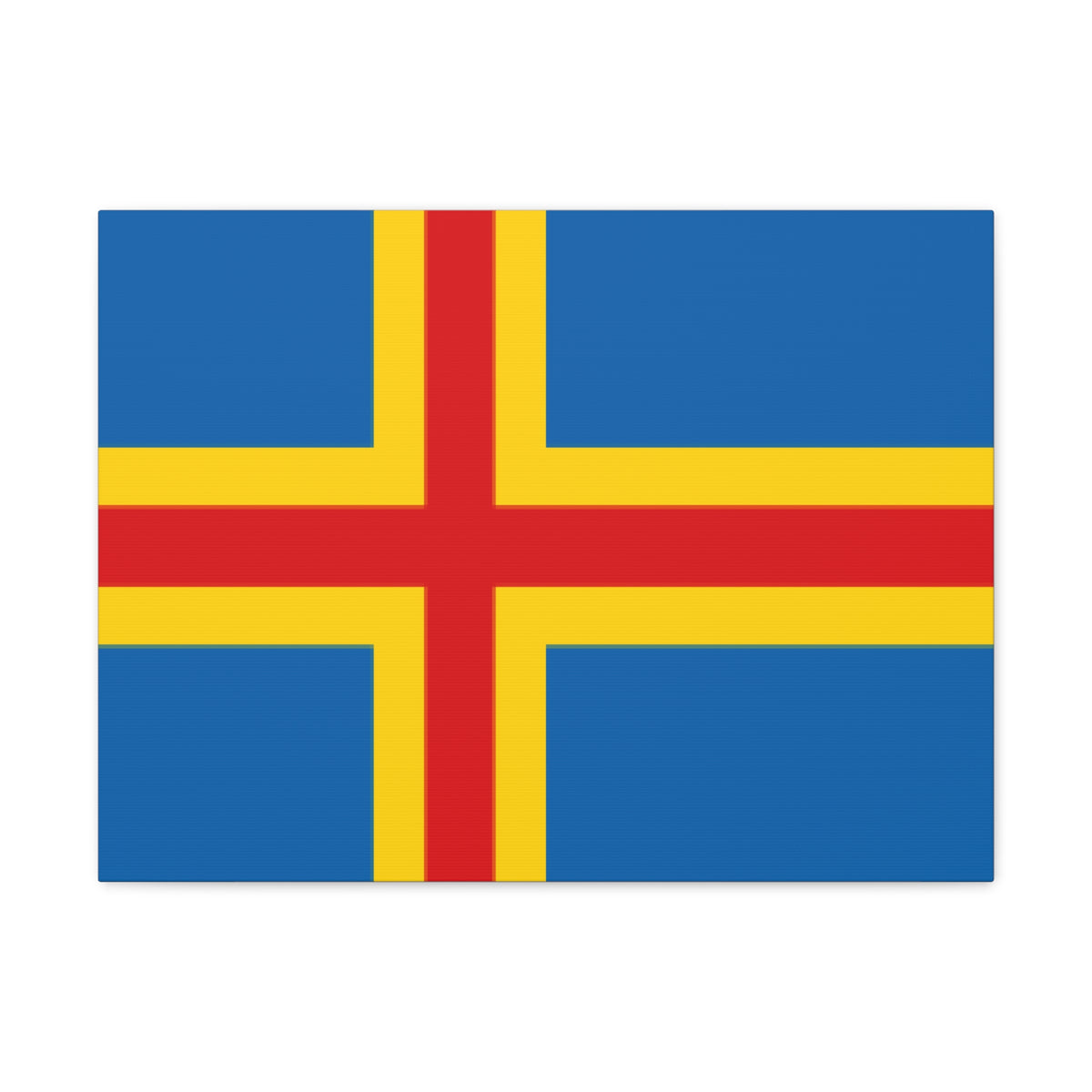 Aland Islands Country Flag Canvas Vibrant Wall Art Unframed Home Decor-Express Your Love Gifts